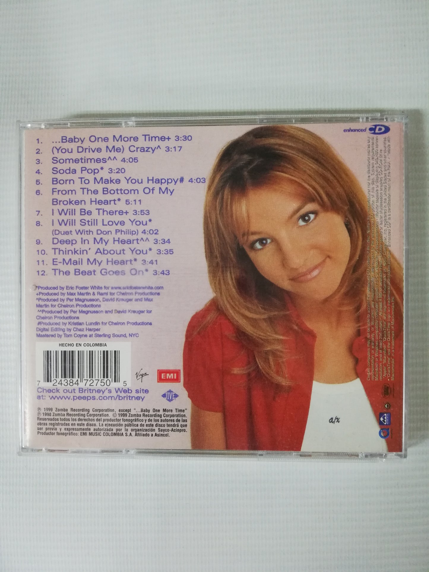 CD BRTINEY SPEARS - ...BABY ONE MORE TIME