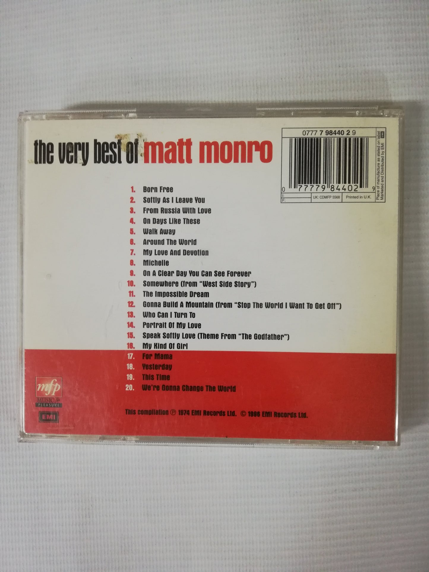 CD MATT MONRO - THE VERY BEST OF MATT MONRO