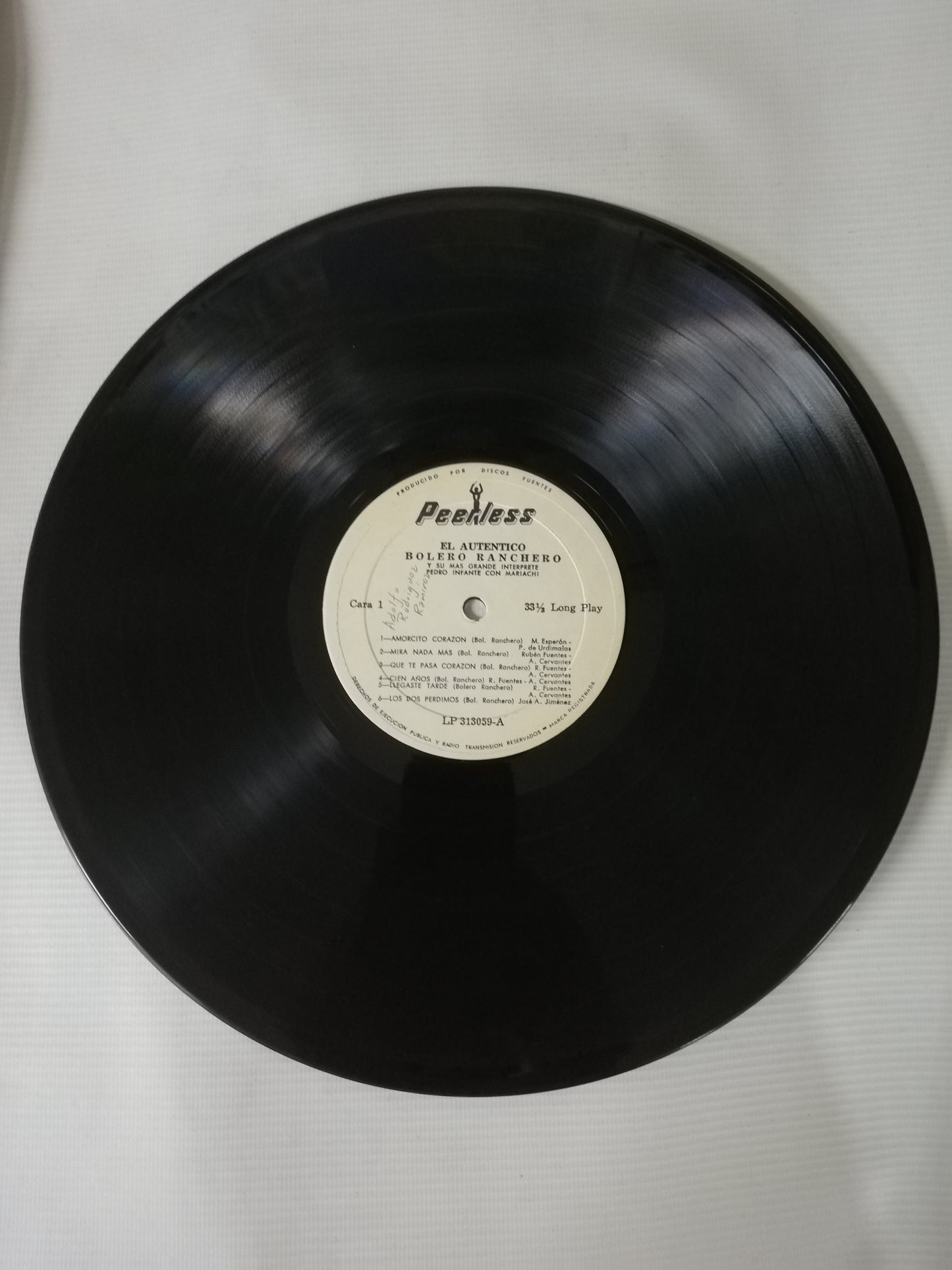 LP PEDRO INFANTE - EL AUTENTICO BOLERO RANCHERO Y SU MAS GRANDE INTÉRPRETE PEDRO INFANTE CON MARIACHI