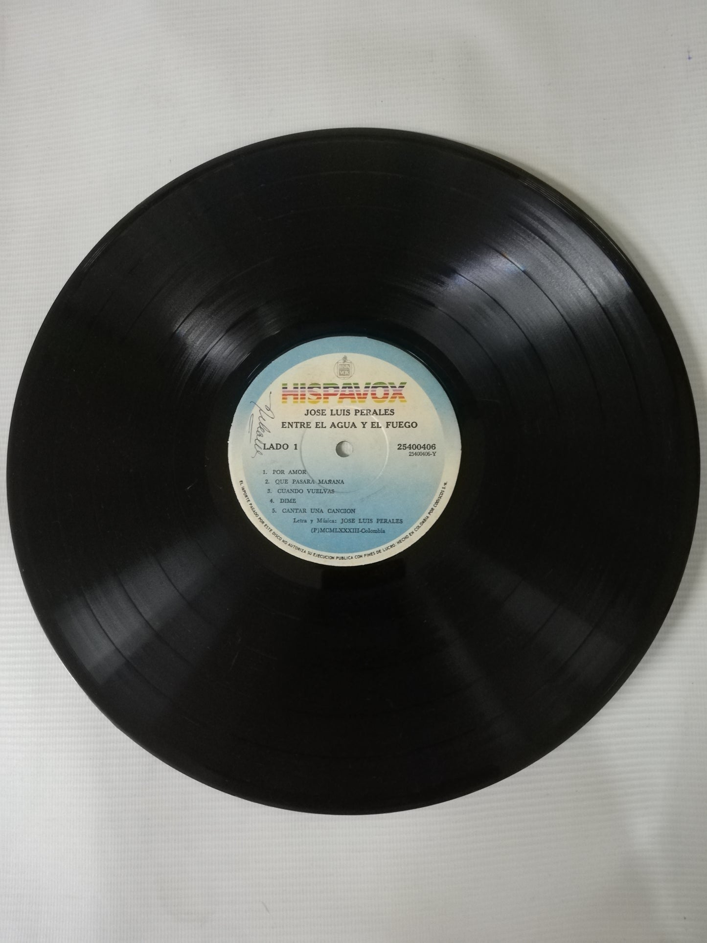 LP JOSÉ LUIS PERALES - ENTRE EL AGUA Y EL FUEGO