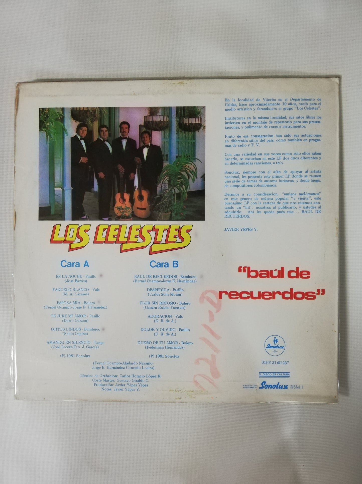 LP LOS CELESTES - BAUL DE RECUERDOS