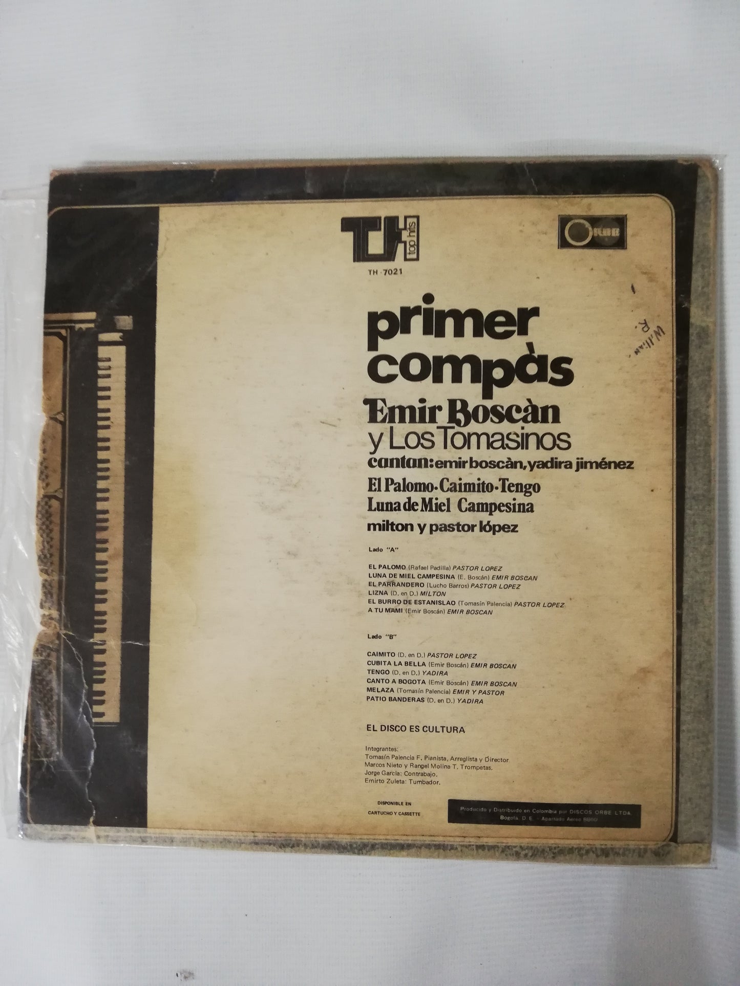 LP EMIR BOSCÁN Y LOS TOMASINOS - PRIMER COMPÁS