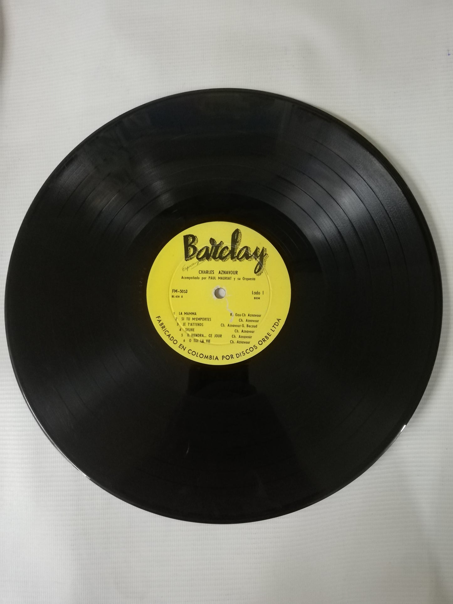 LP CHARLES AZNAVOUR - LA MAMMA
