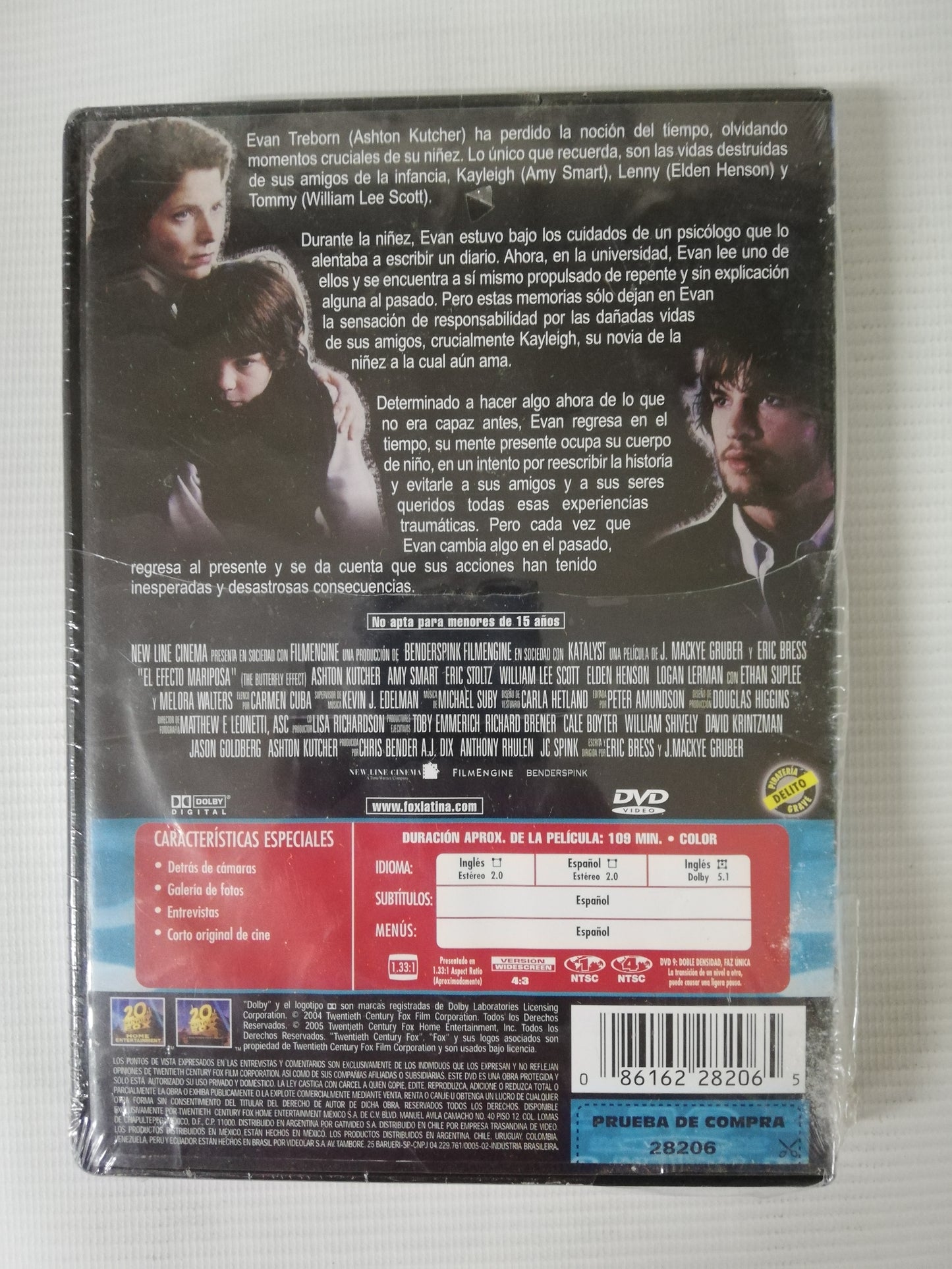 DVD EL EFECTO MARIPOSA