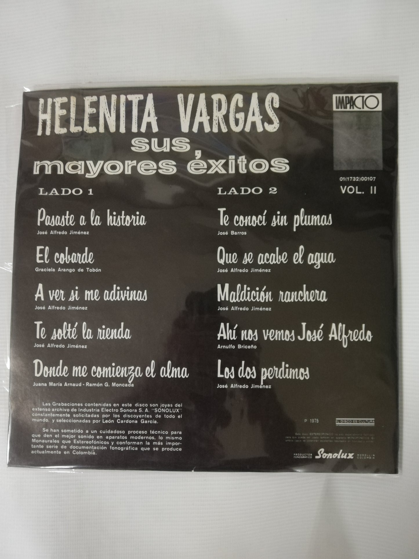 LP HELENITA VARGAS - SUS MAYORES EXITOS VOL. 2