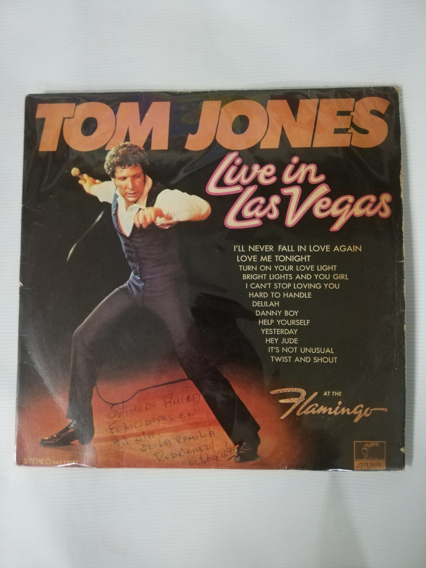 LP TOM JONES - LIVE IN LAS VEGAS