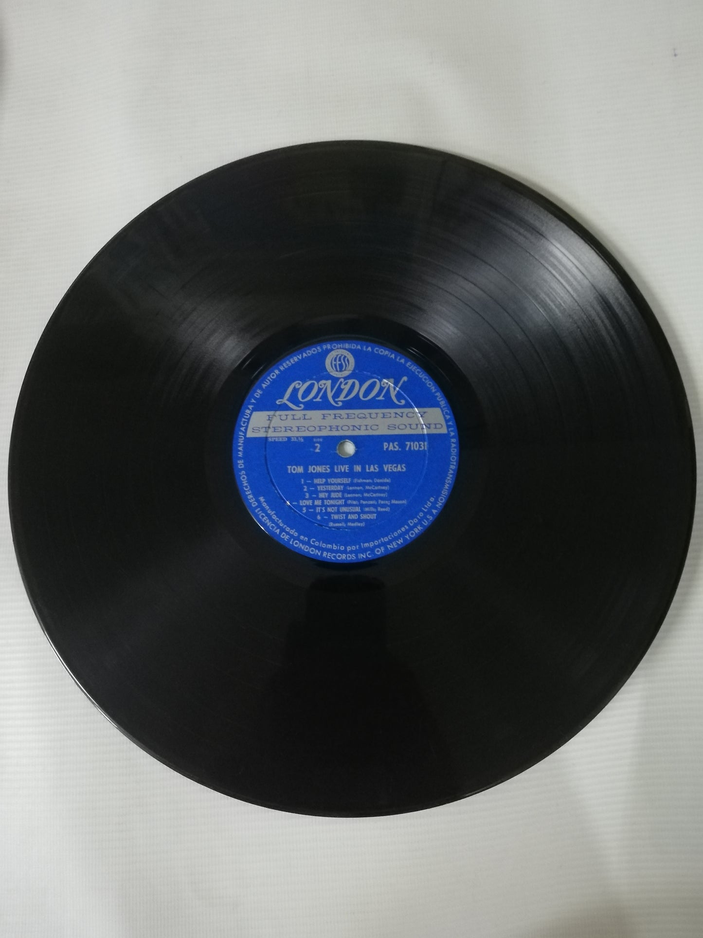 LP TOM JONES - LIVE IN LAS VEGAS