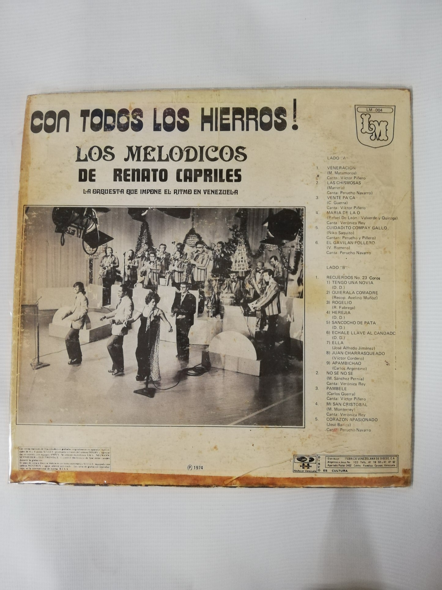 LP LOS MELODICOS - CON TODOS LOS HIERROS!