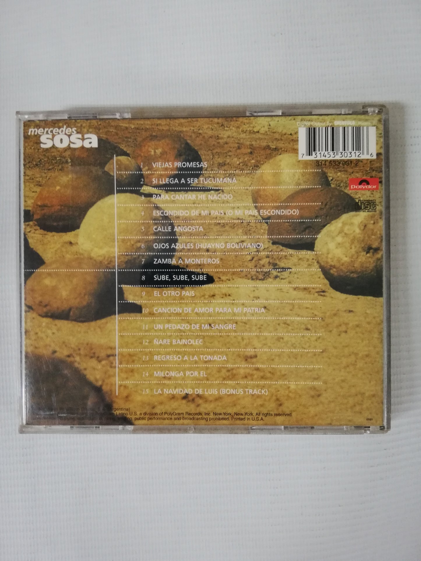 CD MERCEDES SOSA - ESCODIDO EN MI PAÍS