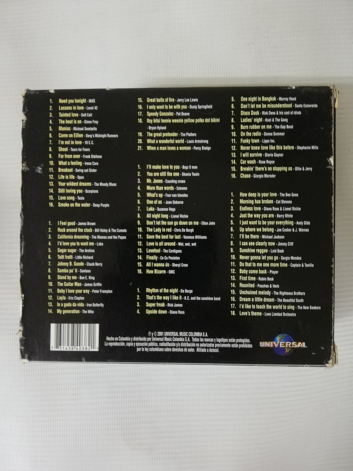 CD LOS AÑOS MARAVILLOSOS DEL ROCK Y POP - CD X 5