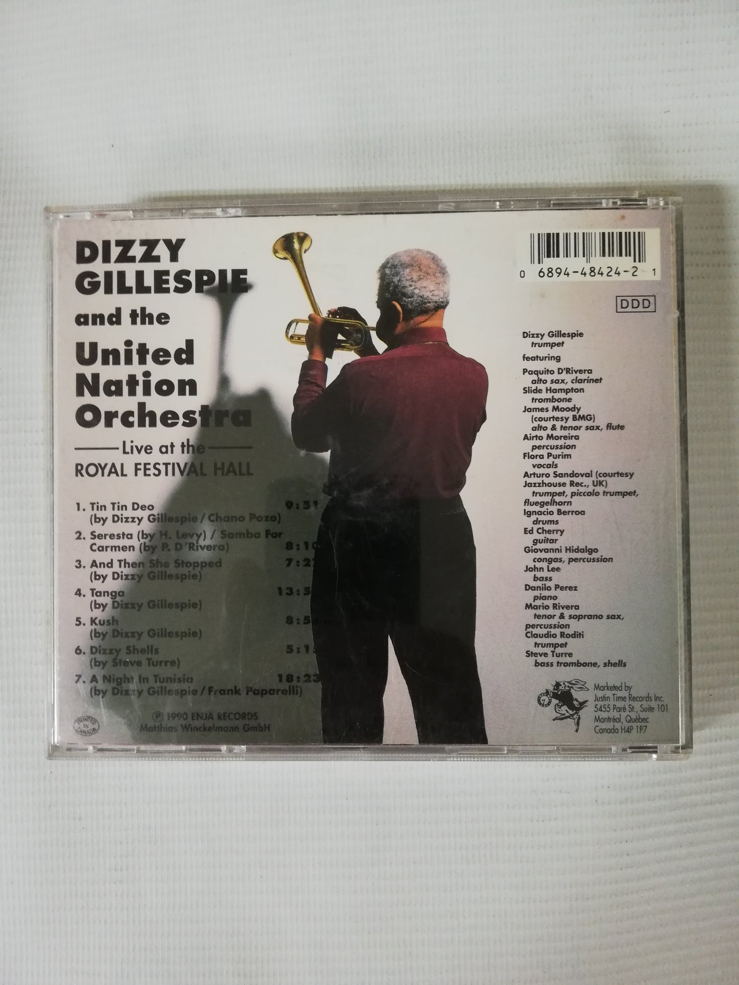 CD DIZZY GILLESPIE AND THE UNITED NATIONS ORCHESTRA - LIVE AT THE ROYAL FESTIVAL HALL