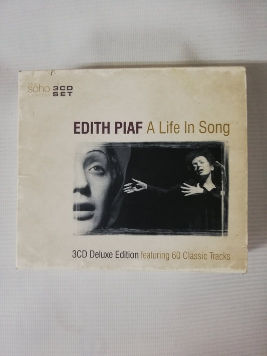 CD EDITH PIAF - A LIFE IN SONG - CD X 3