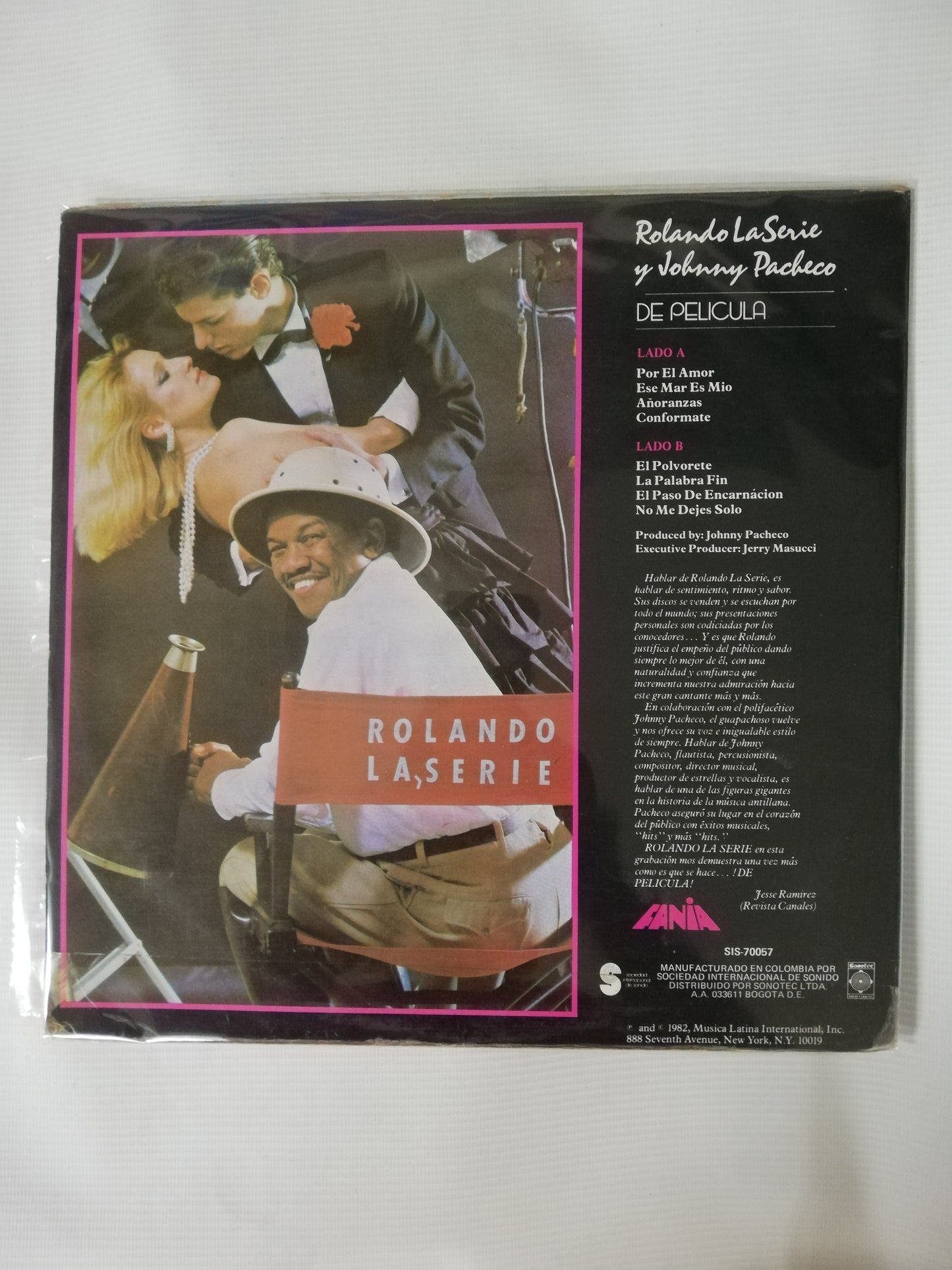 LP ROLANDO LA SERIE Y JOHNNY PACHECO - DE PELICULA