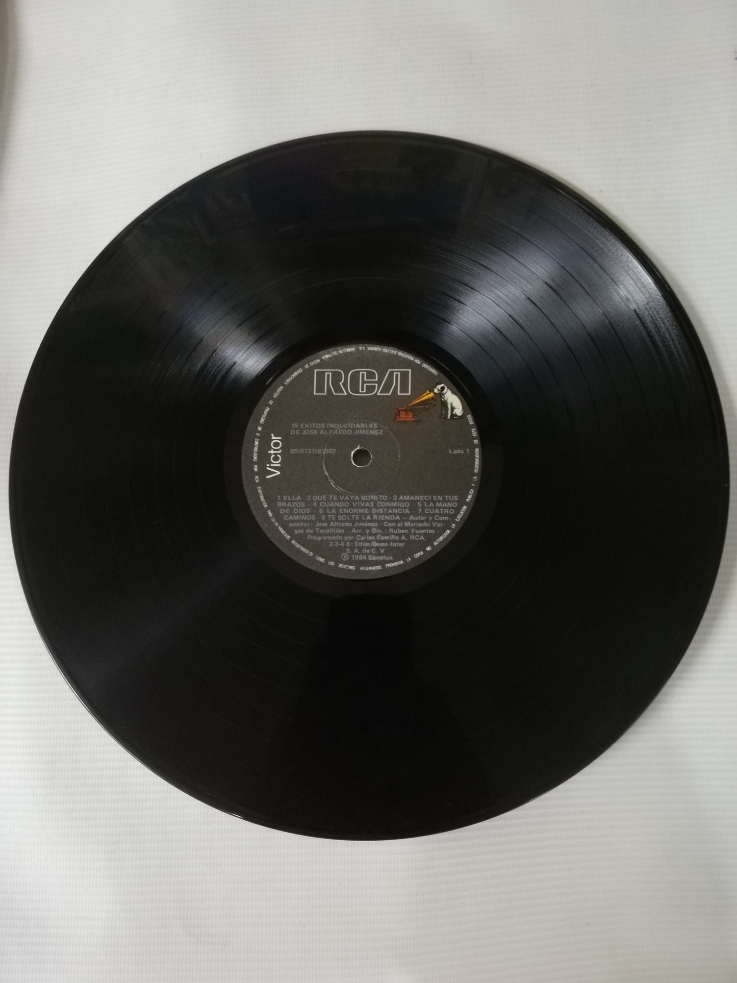 LP JOSÉ ALFREDO JIMENEZ CON EL MARIACHI VARGAS DE TECALITLAN - 15 EXITOS INOLVIDABLES