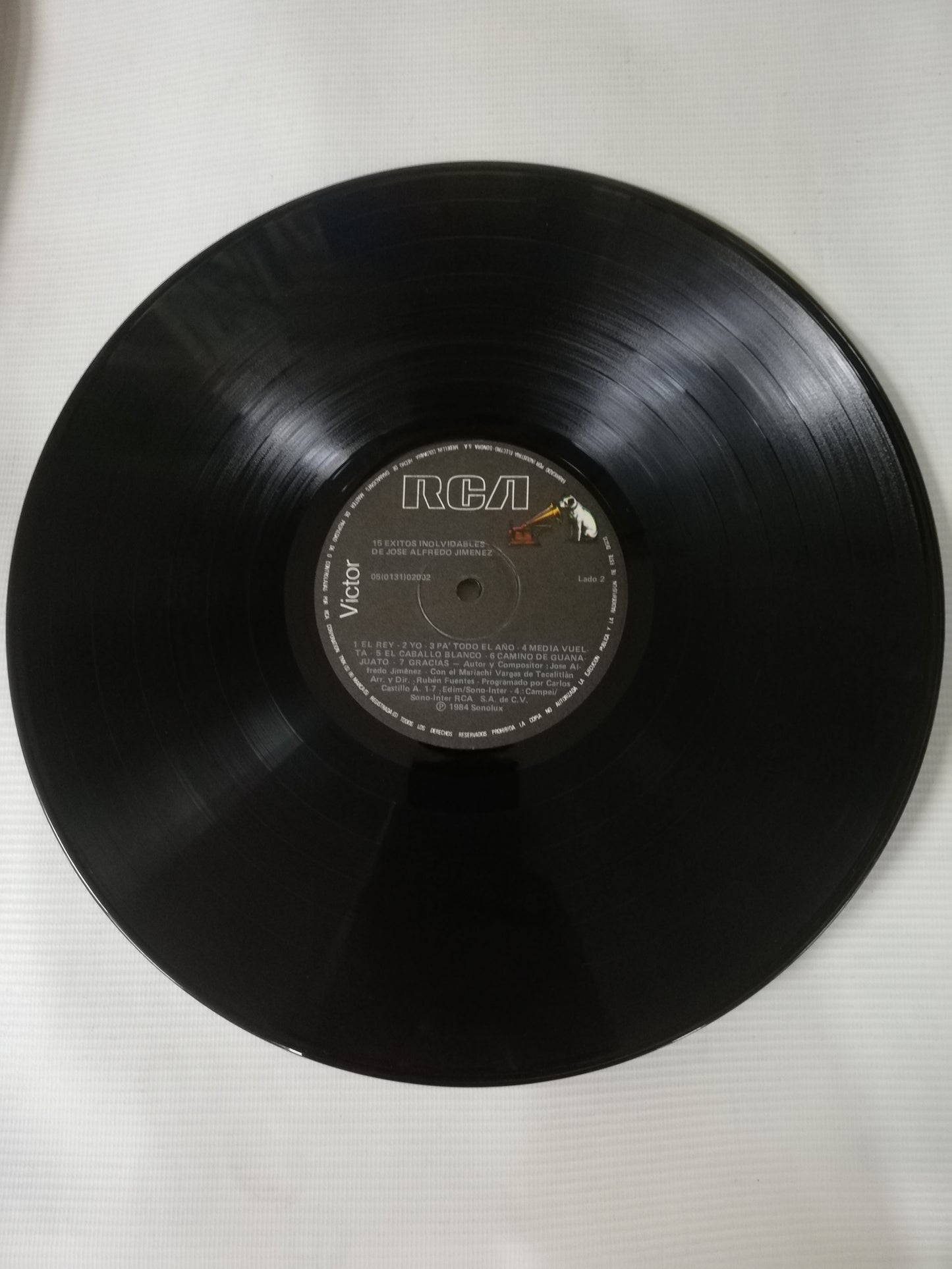 LP JOSÉ ALFREDO JIMENEZ CON EL MARIACHI VARGAS DE TECALITLAN - 15 EXITOS INOLVIDABLES