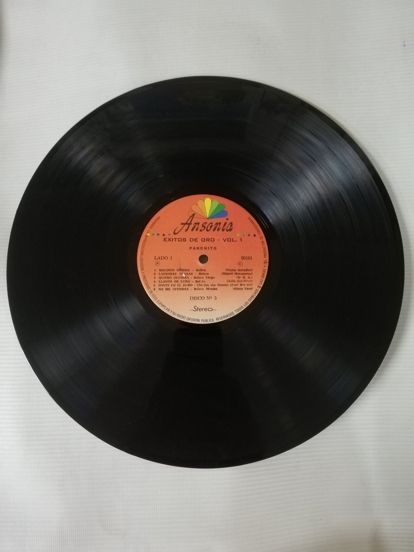 LP PANCHITO - EXITOS DE ORO CON LUIS LIJA ORTIZ Y SU CONJUNTO - VINYL X 3