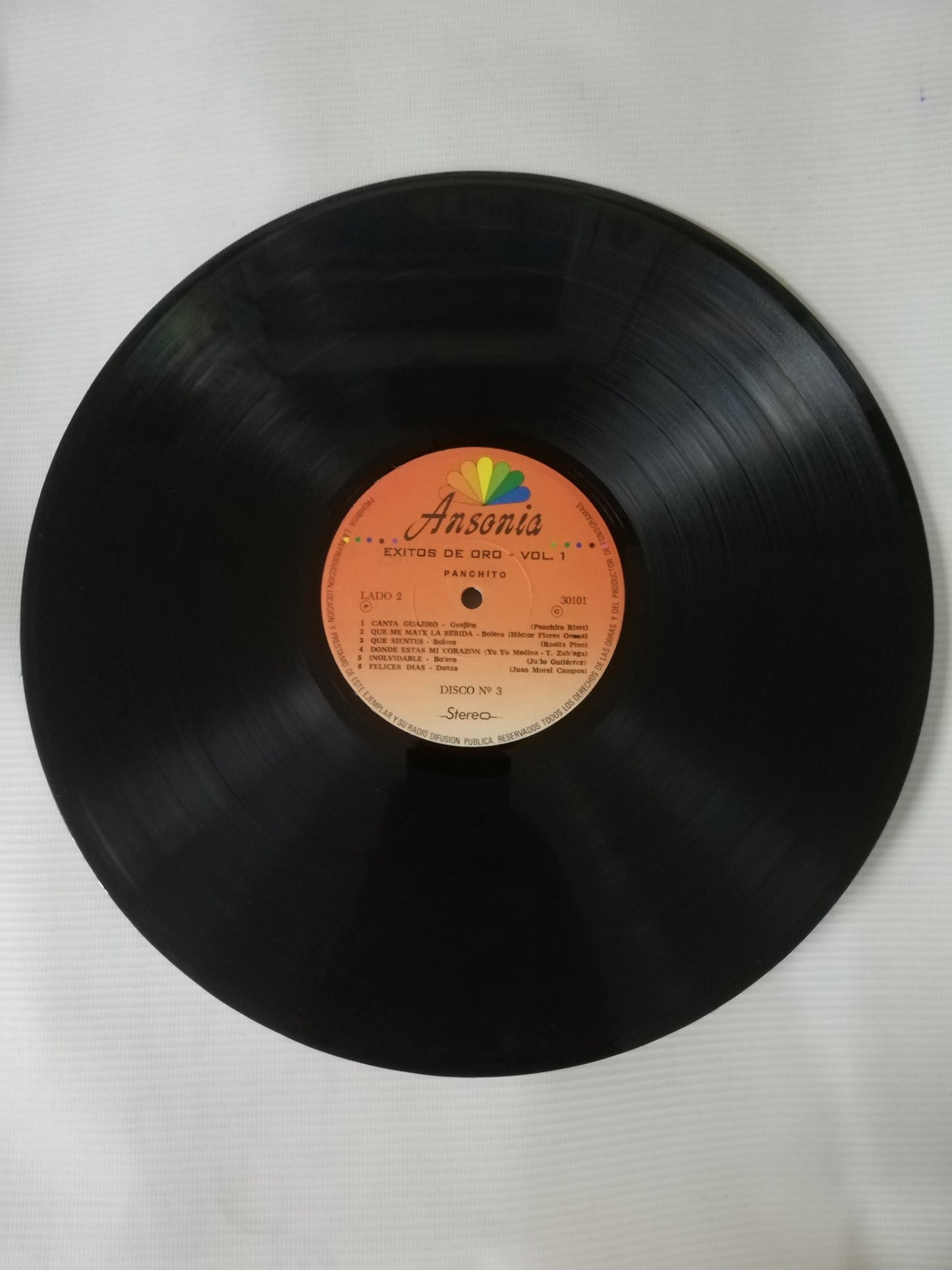 LP PANCHITO - EXITOS DE ORO CON LUIS LIJA ORTIZ Y SU CONJUNTO - VINYL X 3