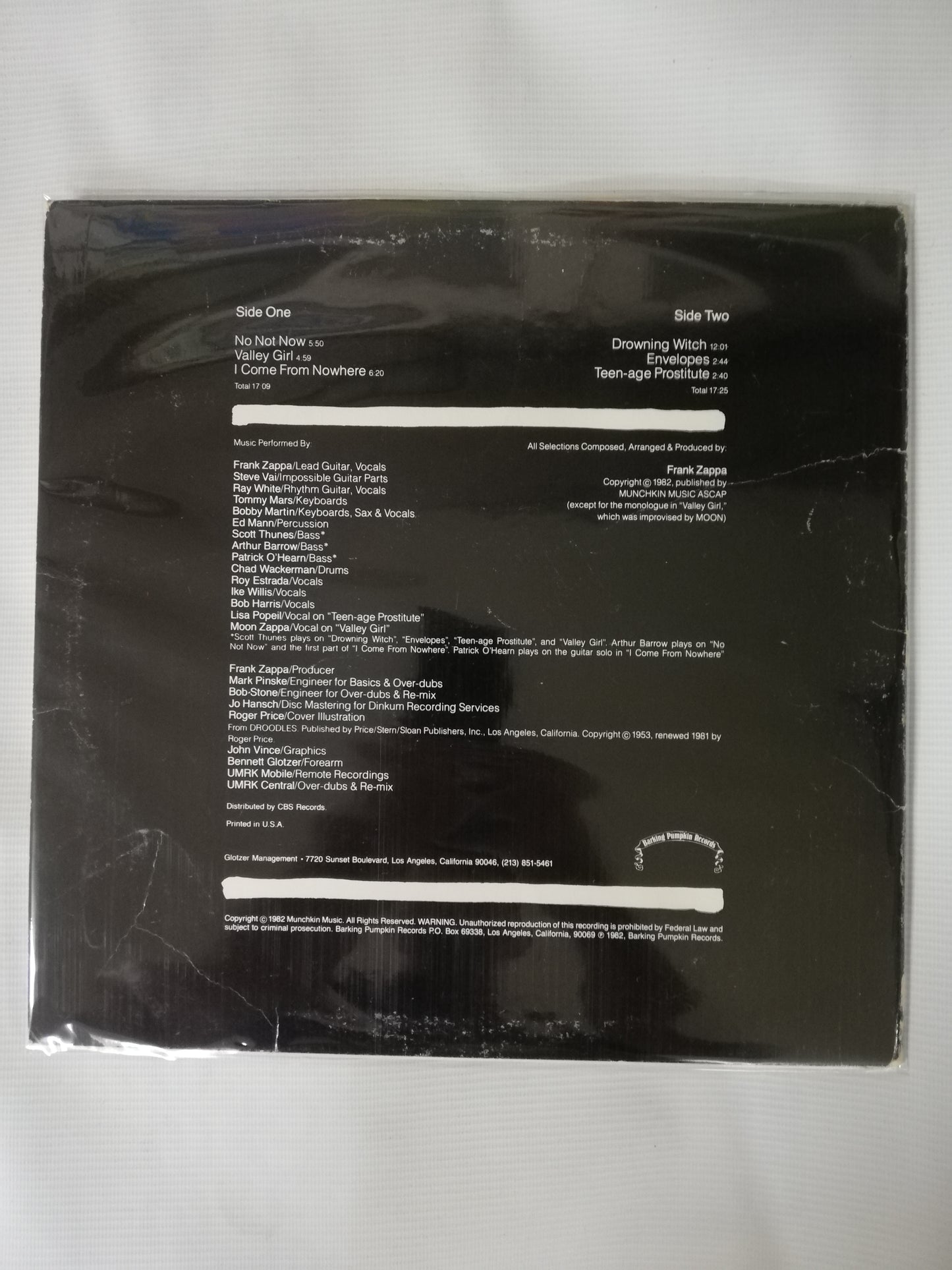 LP FRANK ZAPPA - SHIP ARRIVING TOO LATE TO SAVE A DROWNING WITCH