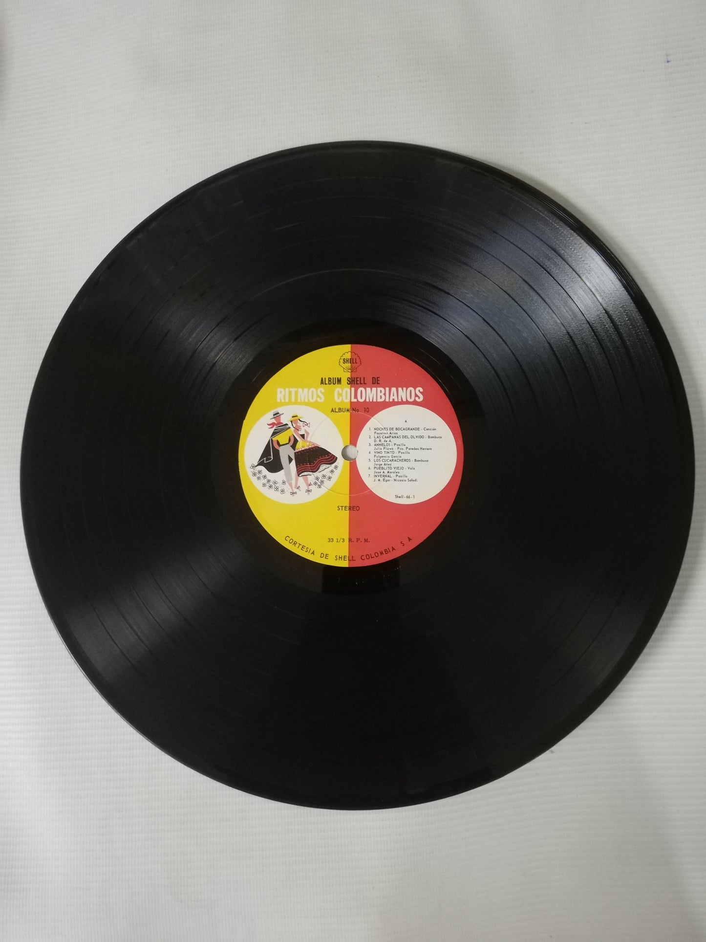 LP ALBUM SHELL DE RITMOS COLOMBIANOS - DISCO # 10