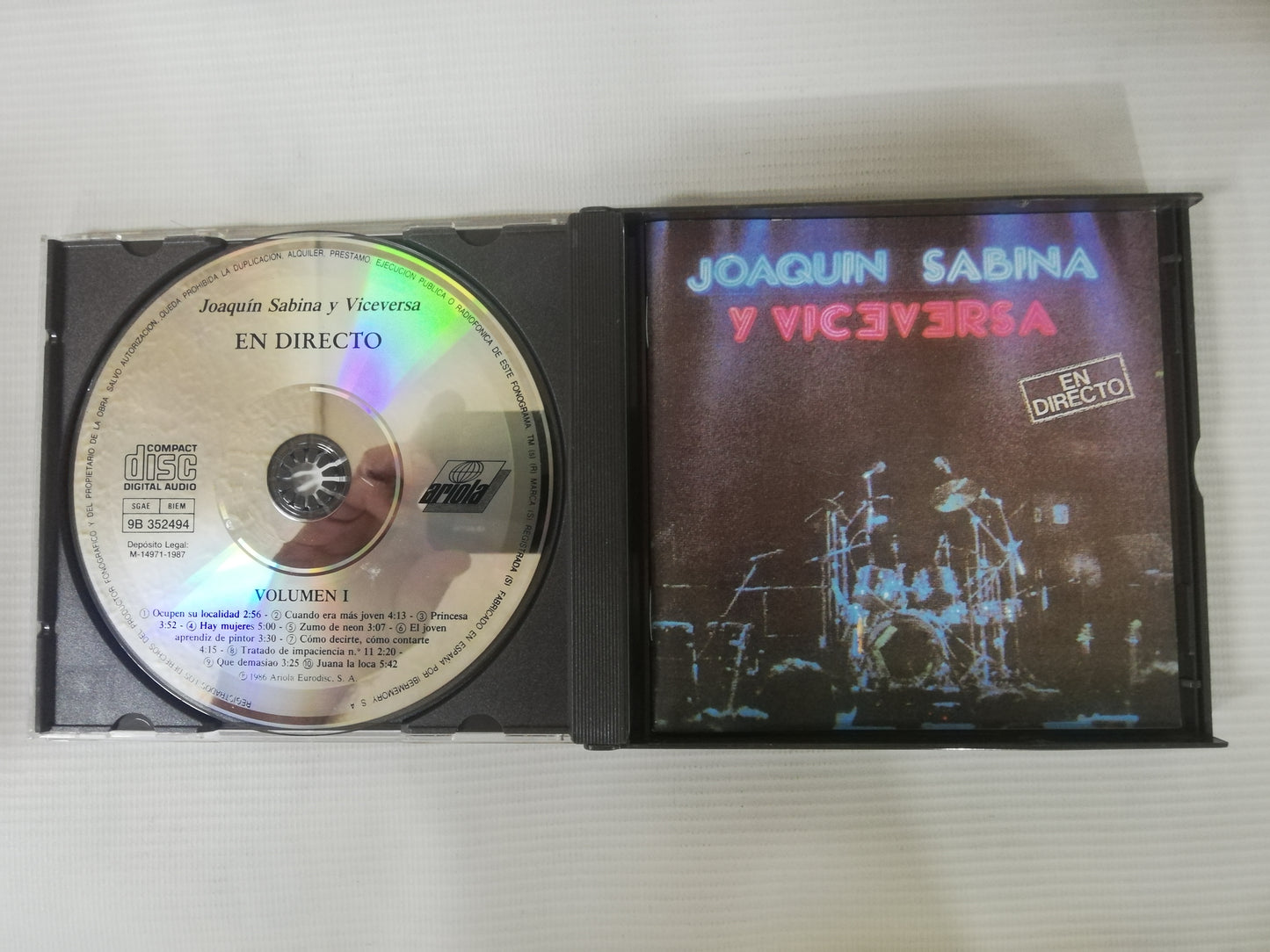 CD JOAQUIN SABINA Y VICEVERSA - EN DIRECTO - CD X 2