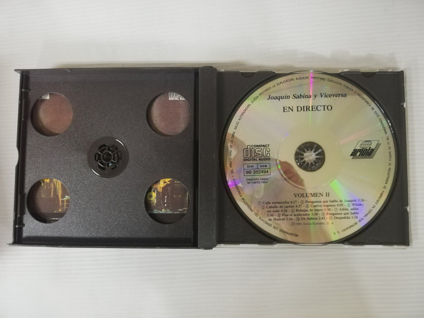 CD JOAQUIN SABINA Y VICEVERSA - EN DIRECTO - CD X 2