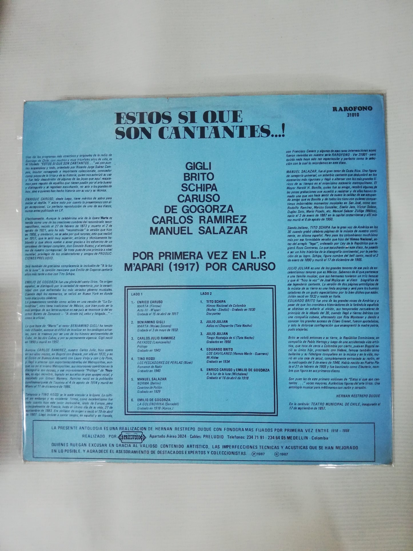 LP ESTOS SI QUE SON CANTANTES..! - VARIOS INTÉRPRETES