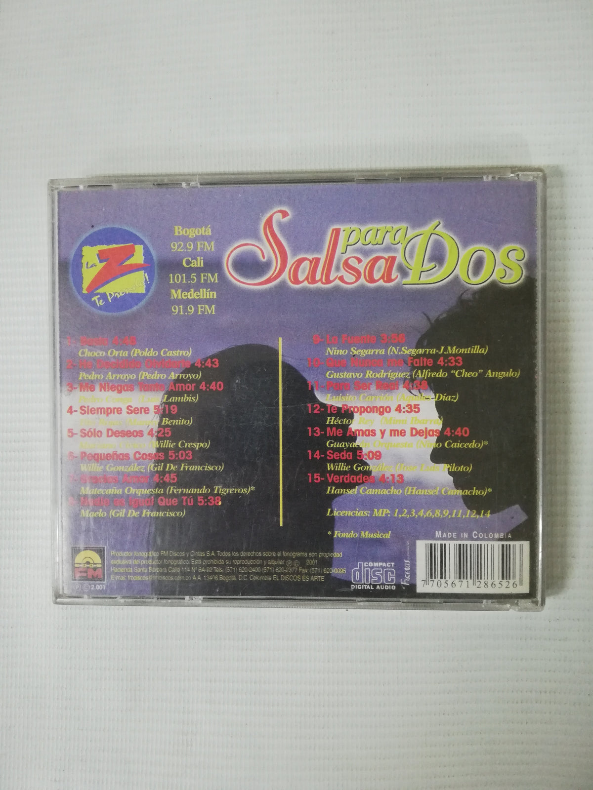 CD SALSA PARA DOS - VARIOS INTÉRPRETES