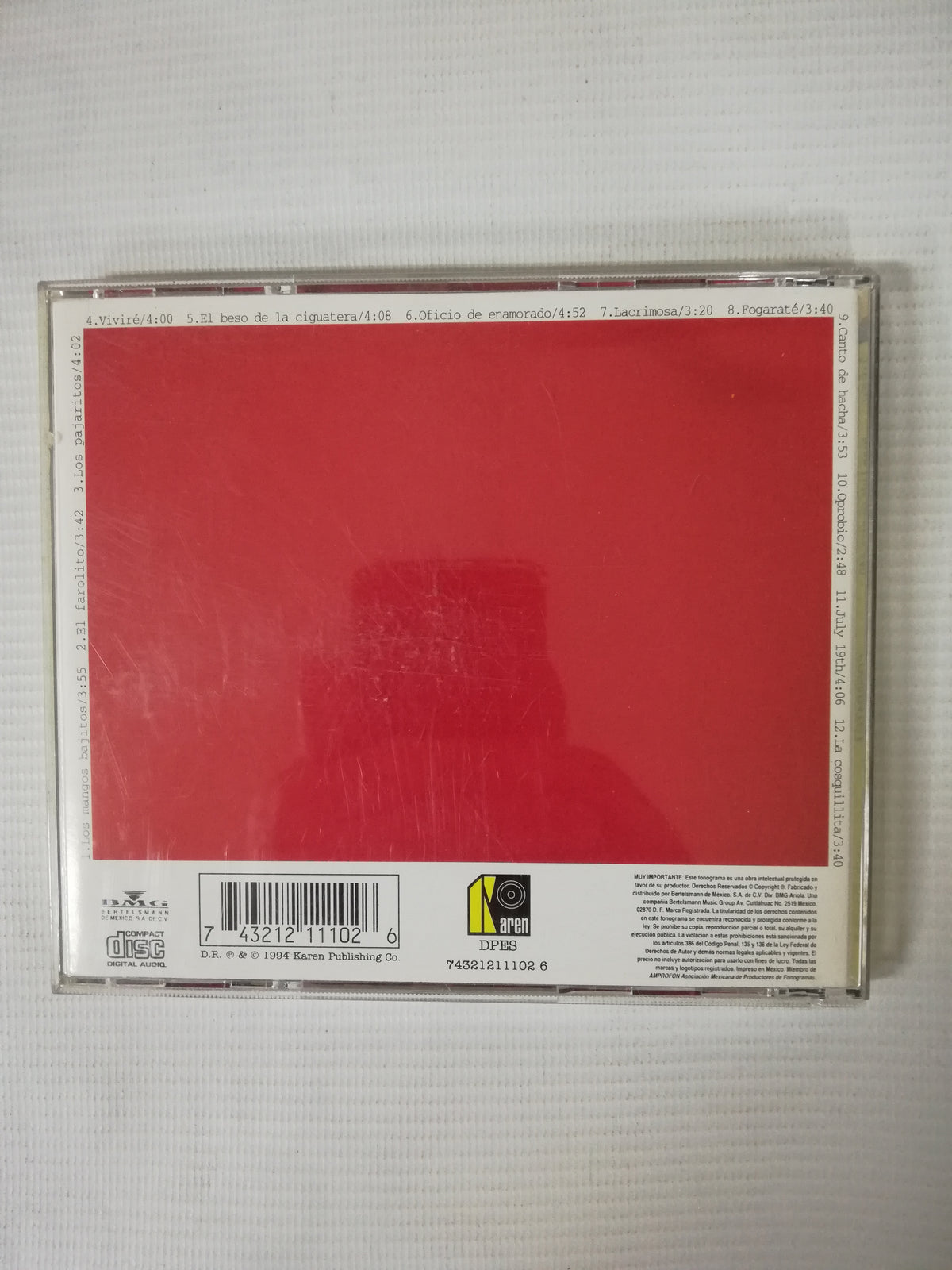 CD JUAN LUIS GUERRA 4 40 - FOGARATÉ!