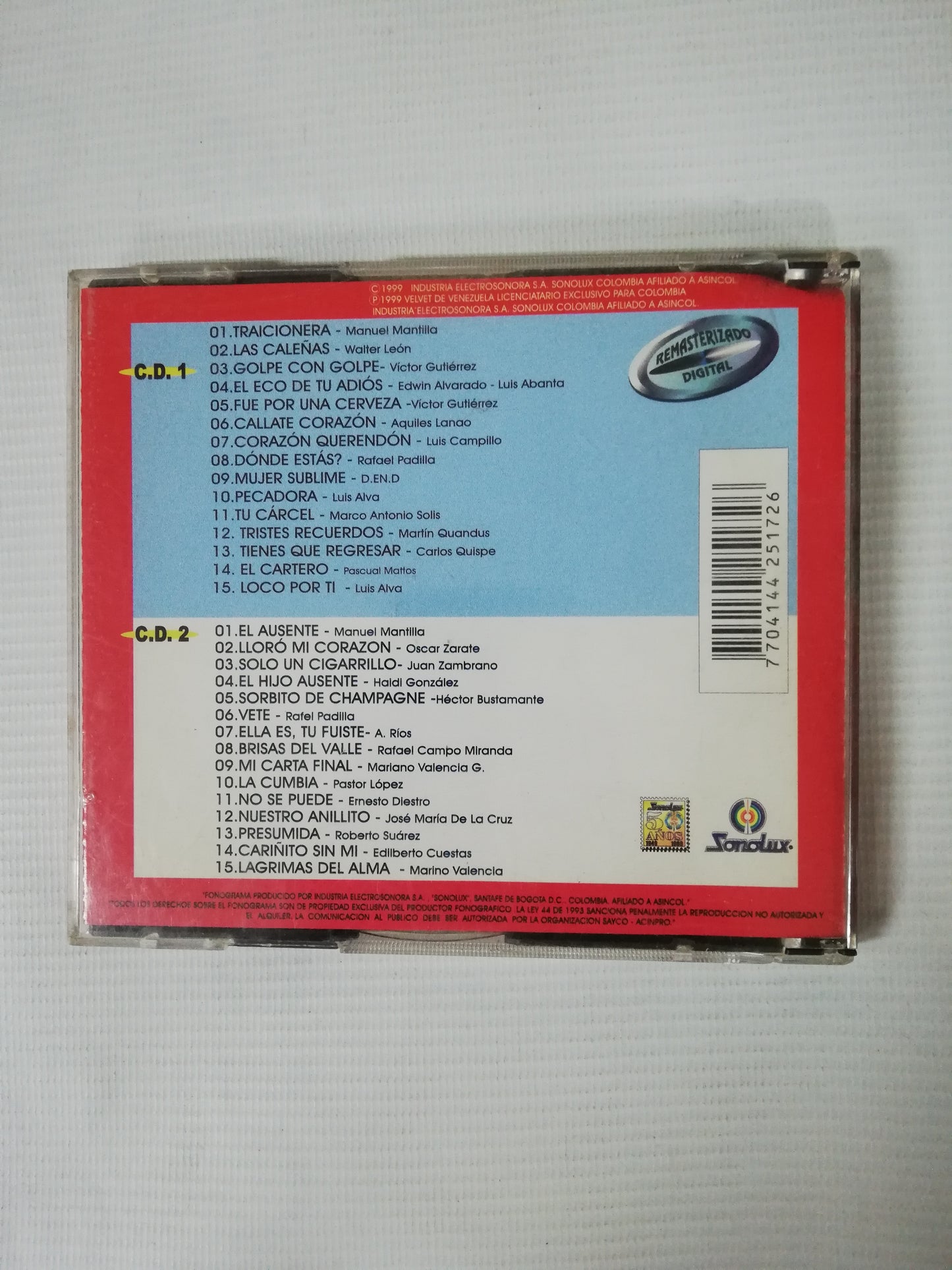 CD PASTOR LOPEZ Y SU COMBO - COLECCIÓN DOBLE PLATINO - CD X 2