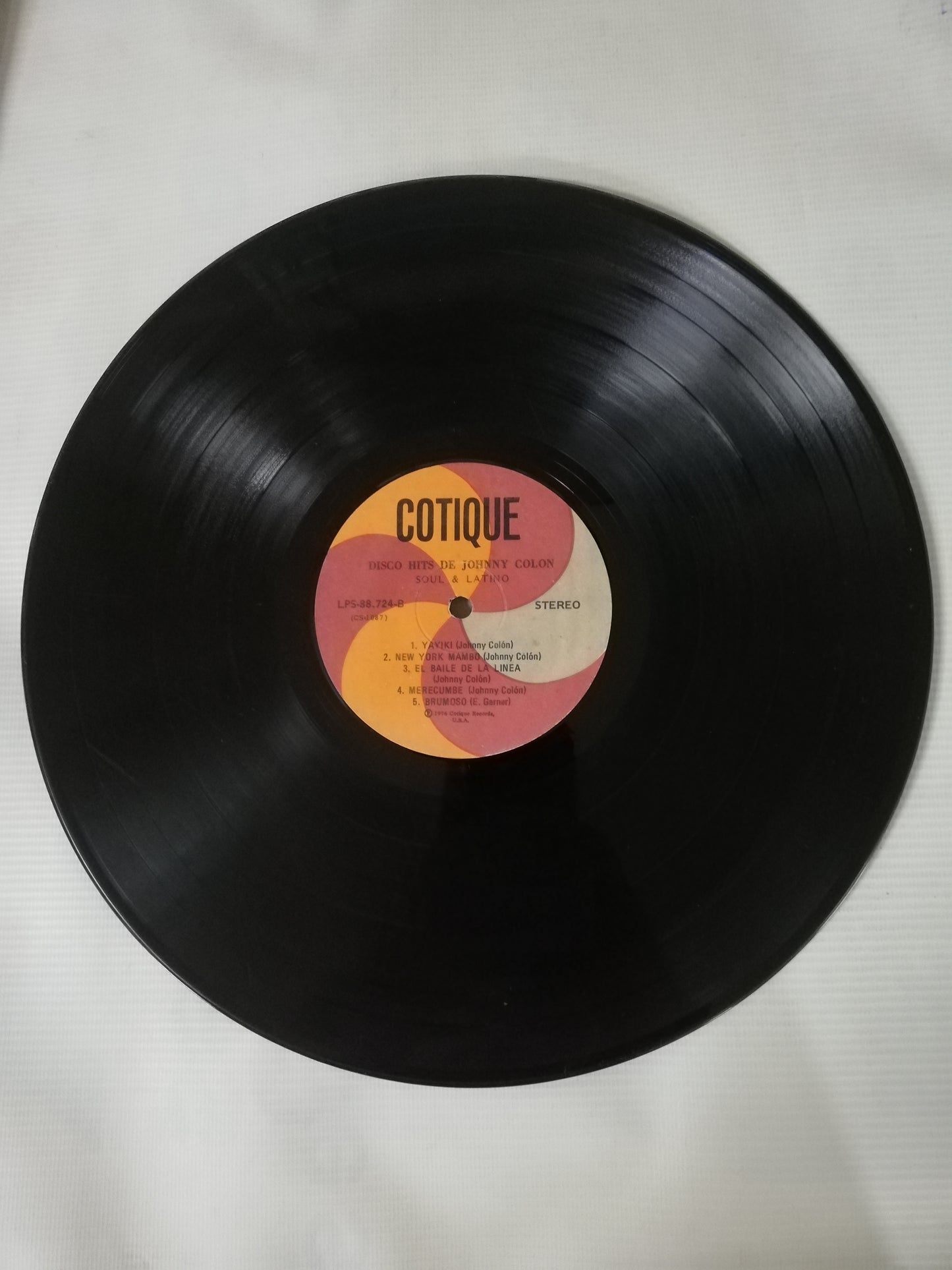 LP JOHNNY COLÓN - JOHNNY COLON´S DISCO HITS SOUL & LATIN
