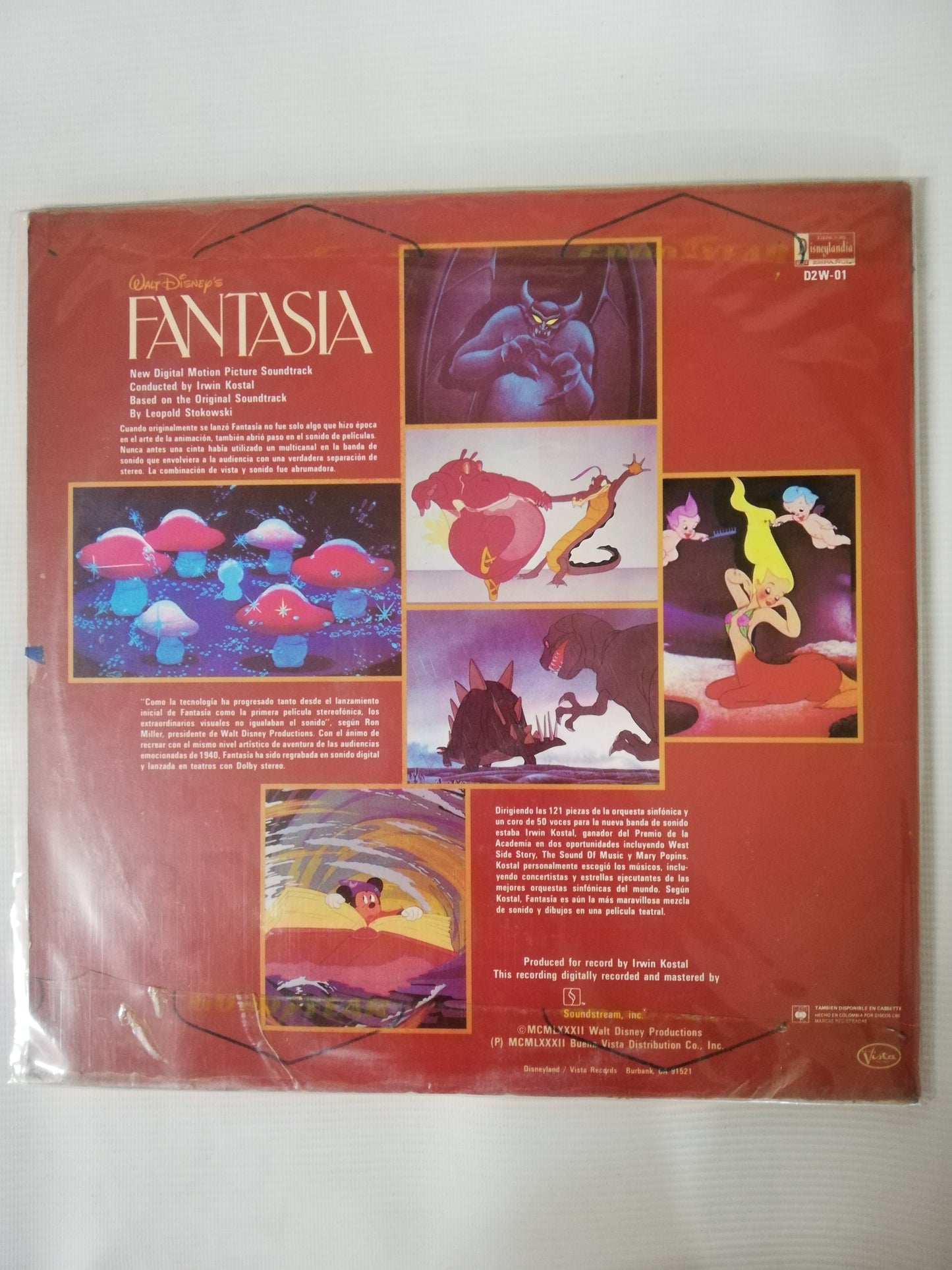 LP IRWIN KOSTAL - WALT DISNEY´S FANTASIA - NEW DIGITAL MOTION PICTURE SOUNDTRACK - VINYL X 2