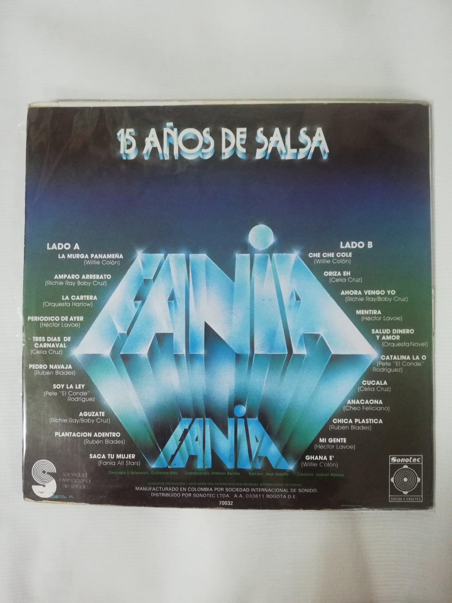 LP FANIA ALL STARS - 15 AÑOS DE SALSA