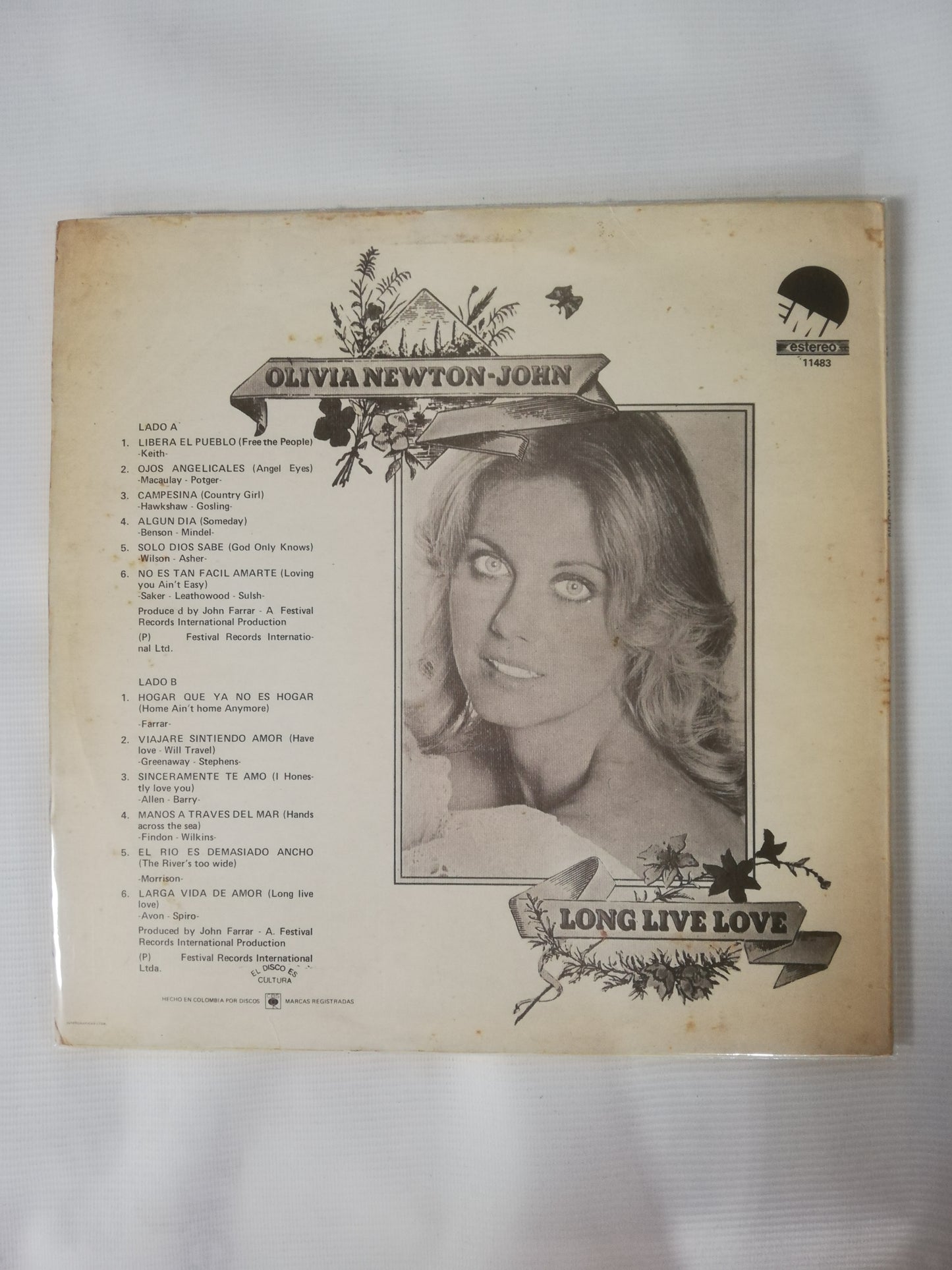 LP OLIVIA NEWTON-JOHN - LONG LIVE LOVE
