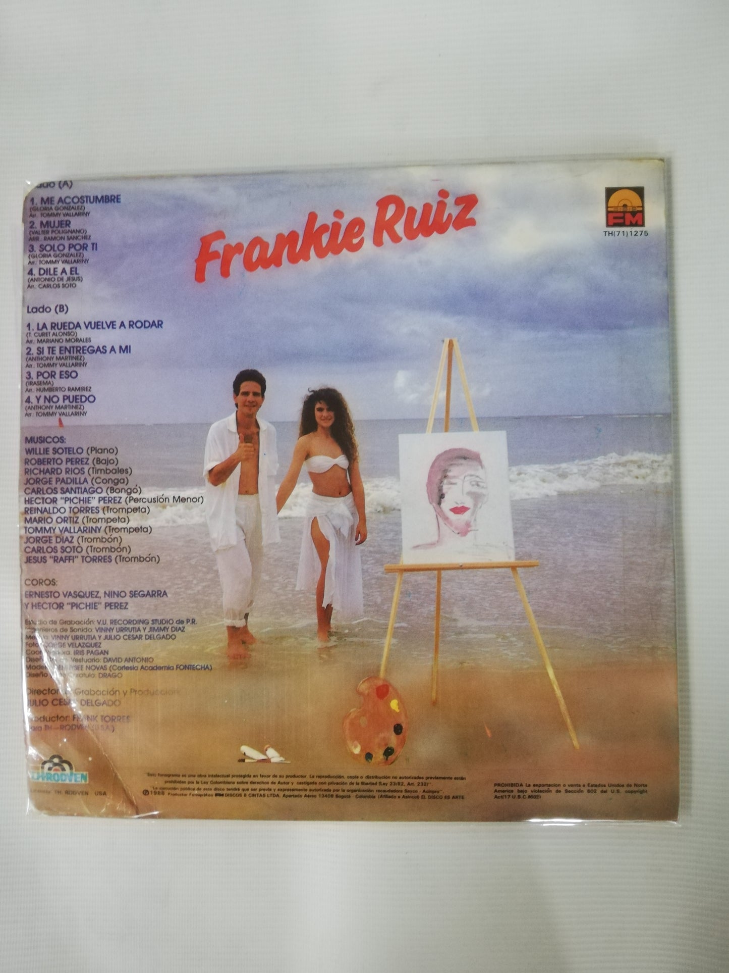 LP FRANKIE RUIZ - EN VIVO Y...A TODO COLOR..!