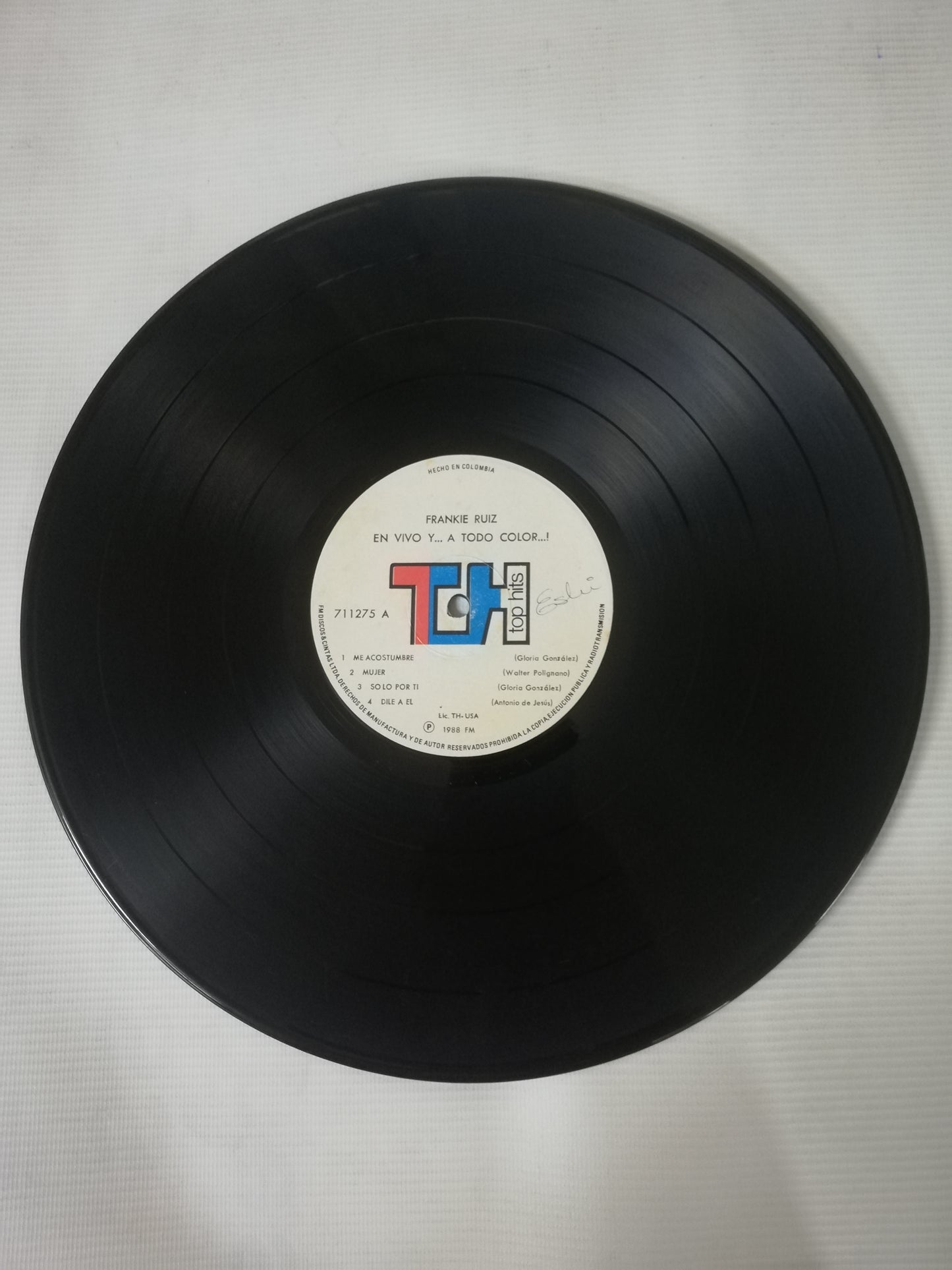 LP FRANKIE RUIZ - EN VIVO Y...A TODO COLOR..!
