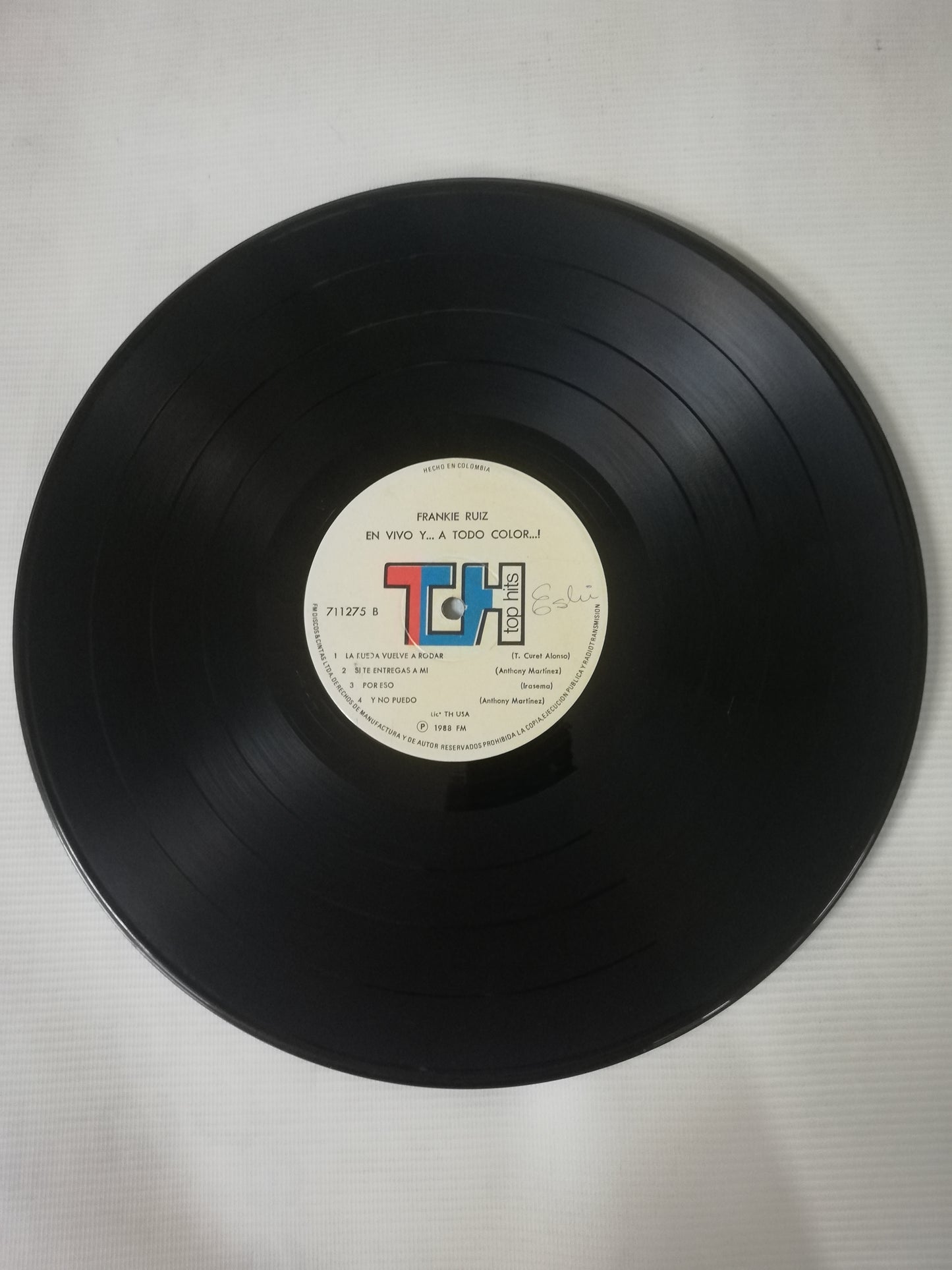LP FRANKIE RUIZ - EN VIVO Y...A TODO COLOR..!