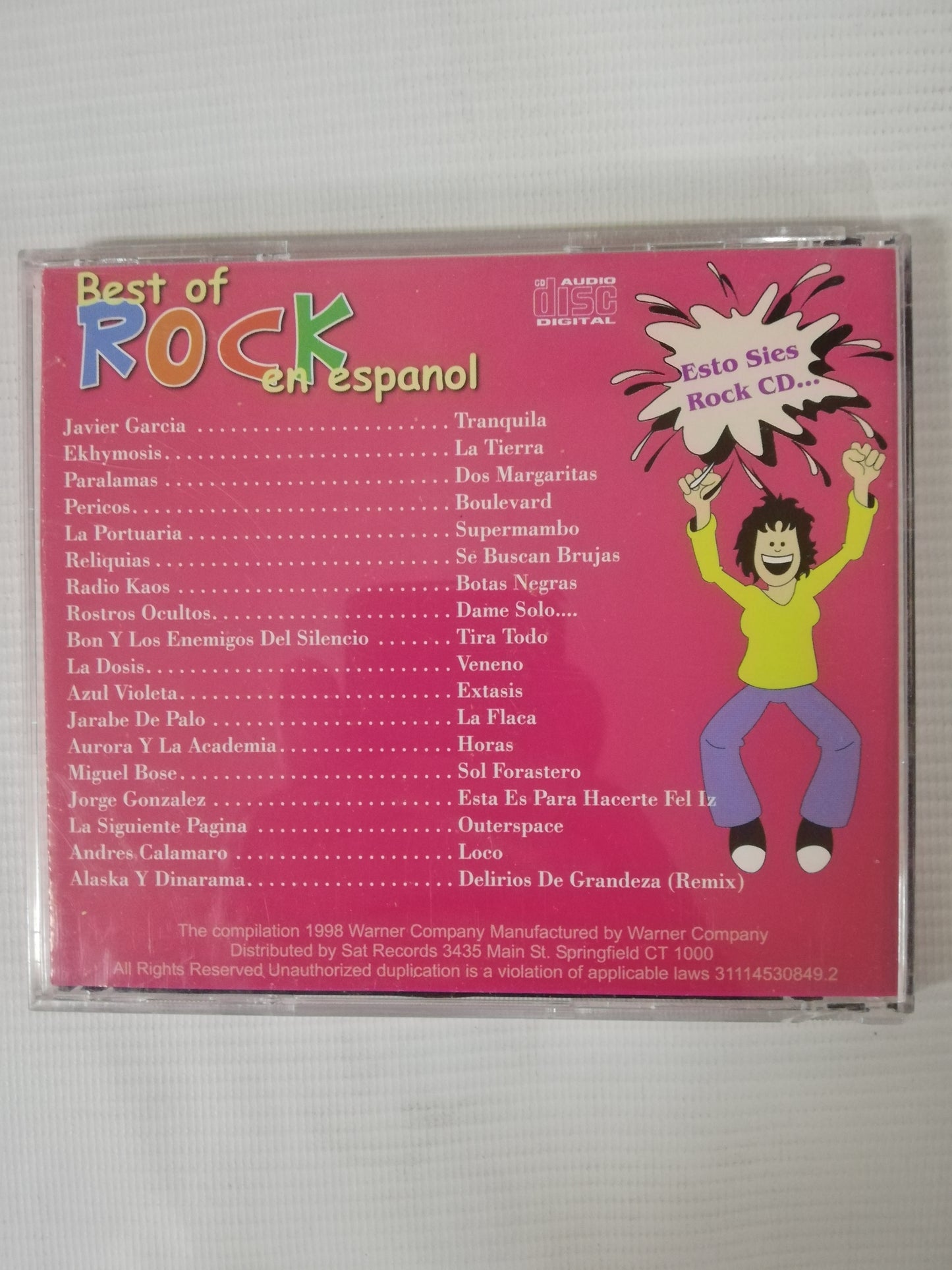 CD BEST OF ROCK EN ESPAÑOL - VARIOS INTÉRPRETES