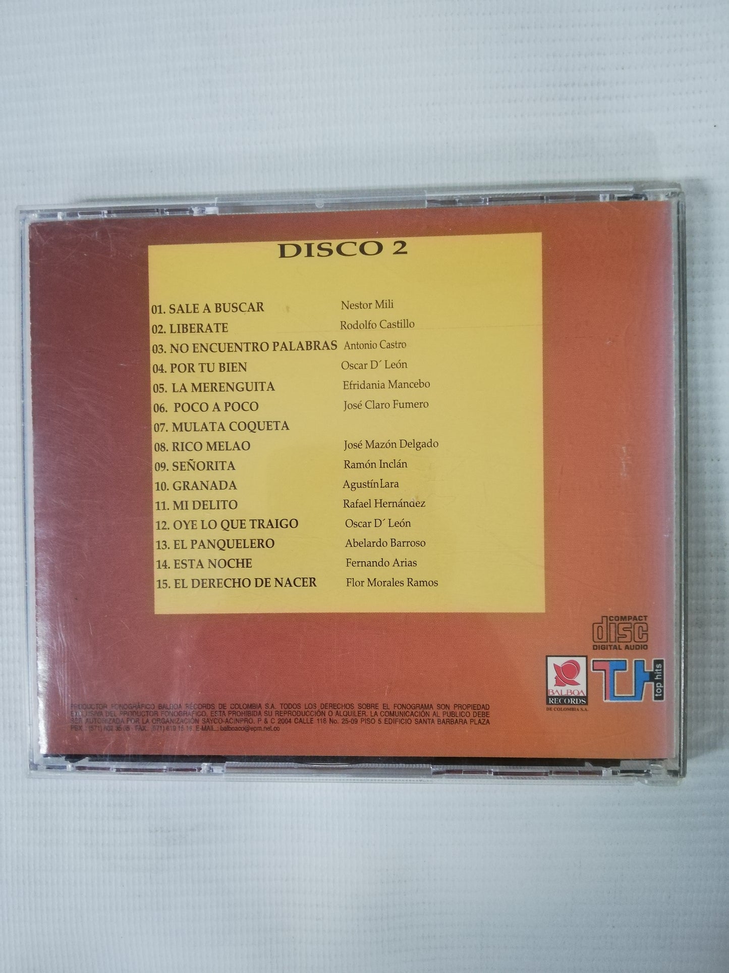CD OSCAR DE LEÓN - COLECCIÓN DE ORO VOL. 2