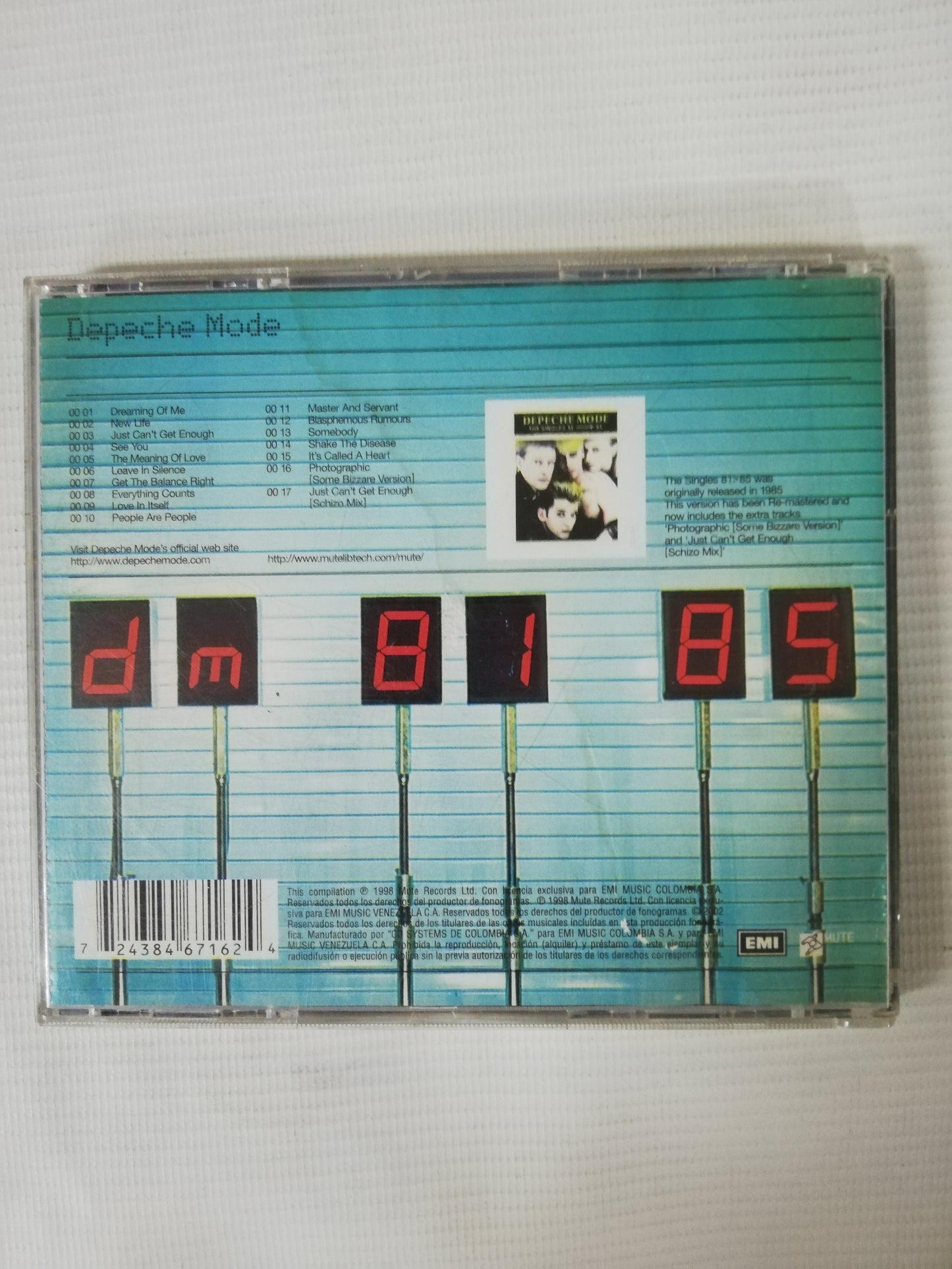 CD DEPECHE MODE - THE SINGLES 81-85