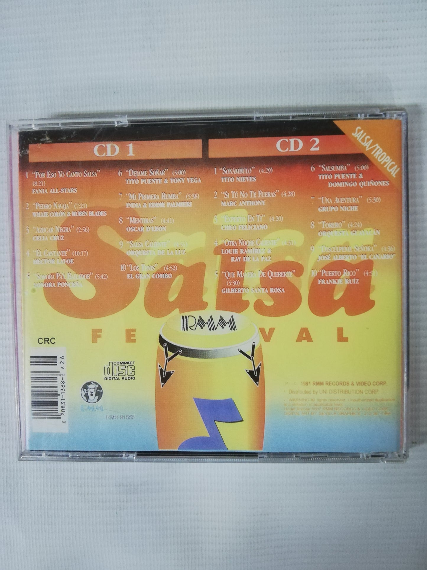 CD THE 2OTH ANNIVERSARY OF THE NY SALSA FESTIVAL - 1975-1995 - CD X 2