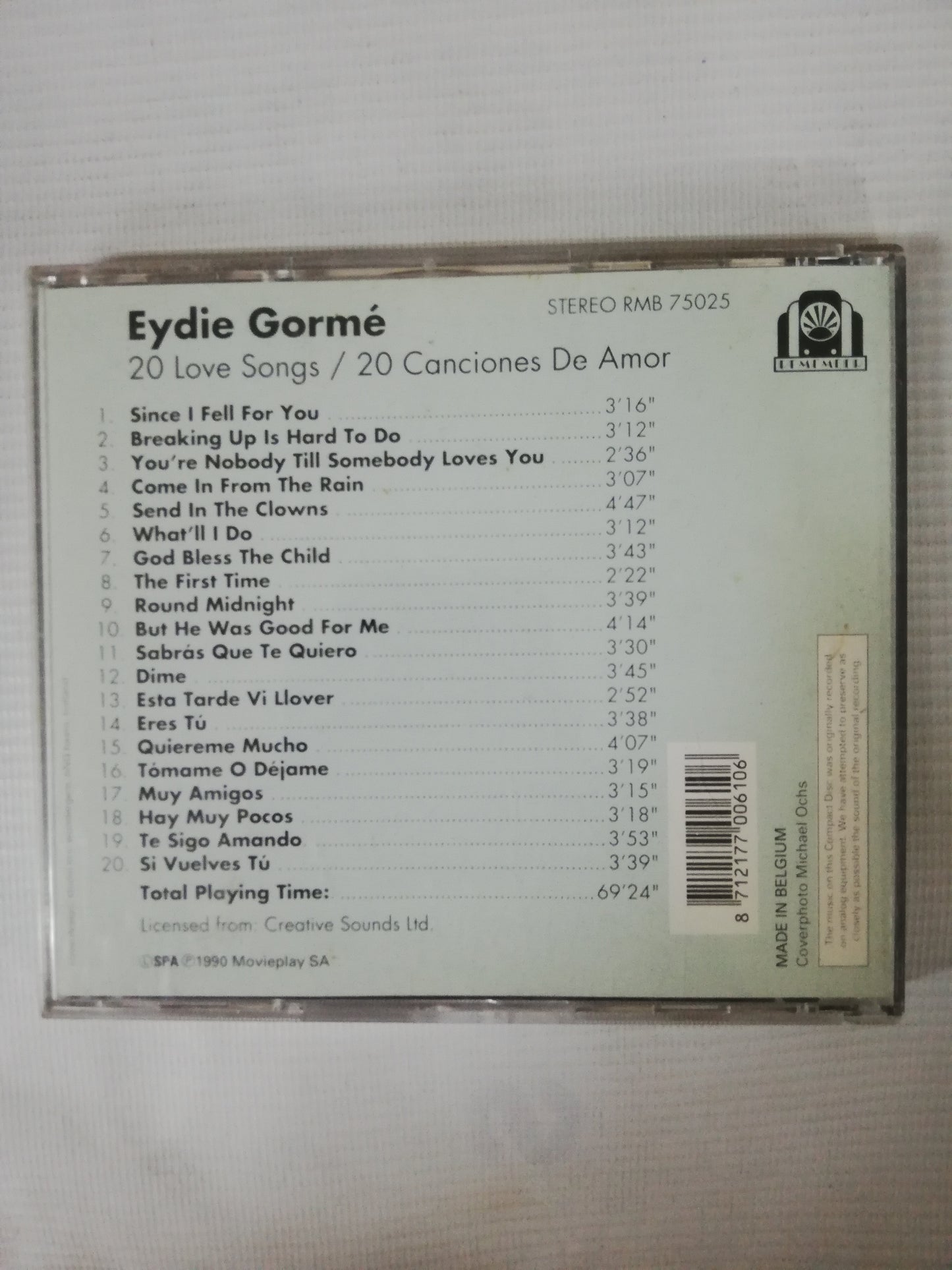 CD EYDIE GOURME - 20 CANCIONES DE AMOR