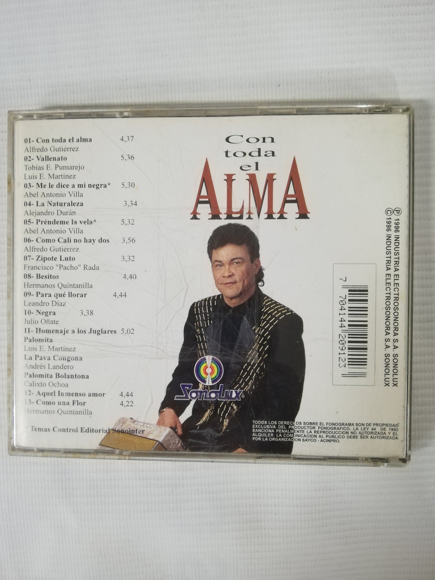 CD ALFREDO GUTIERREZ - CON TODA EL ALMA