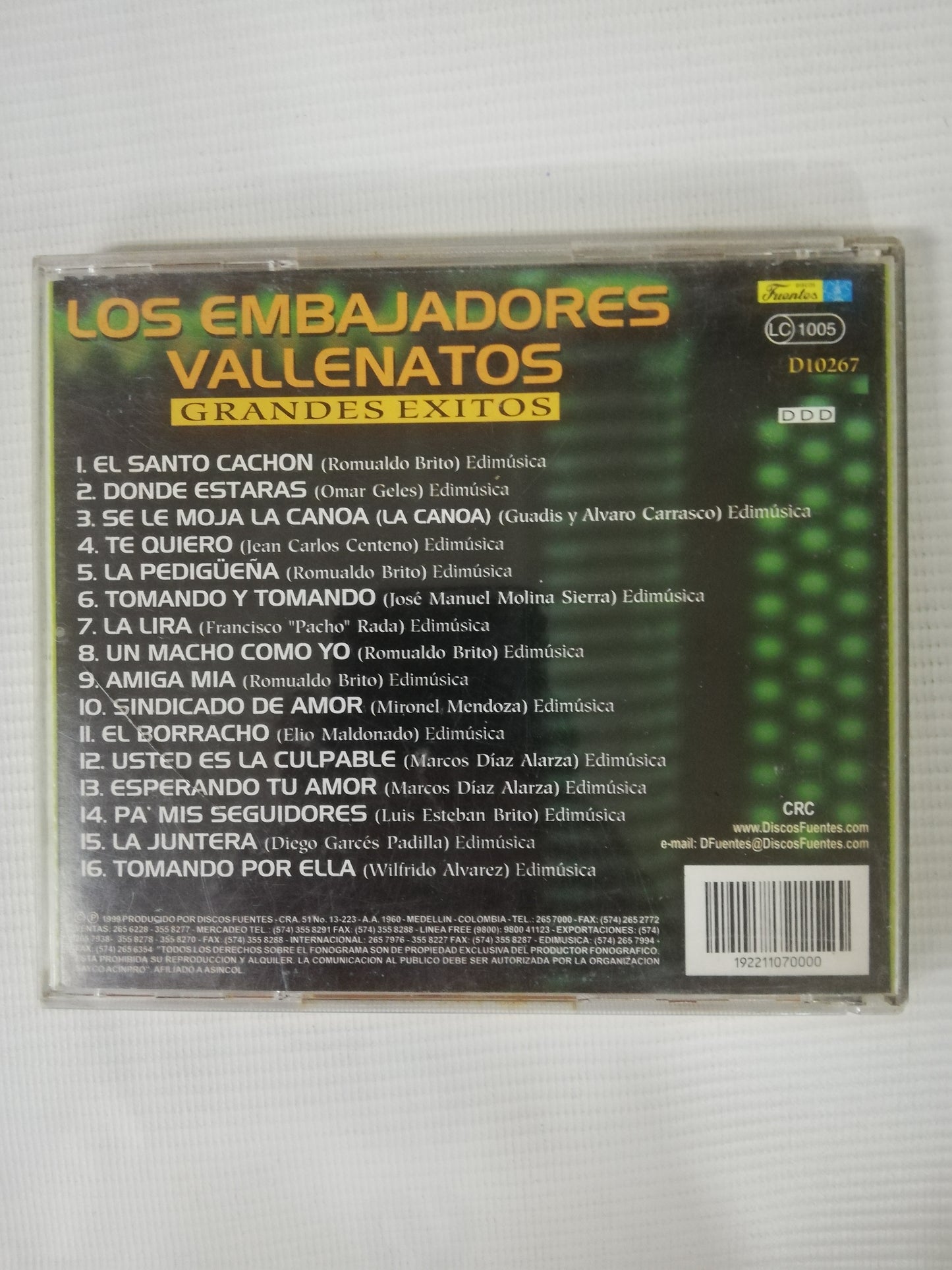CD LOS EMBAJADORES VALLENATOS - GRANDES EXITOS
