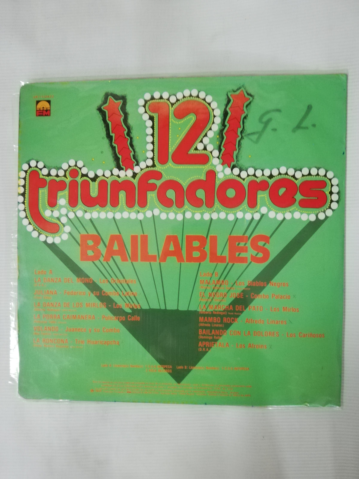 LP 12 TRIUNFADORES BAILABLES - VARIOS INTÉRPRETES