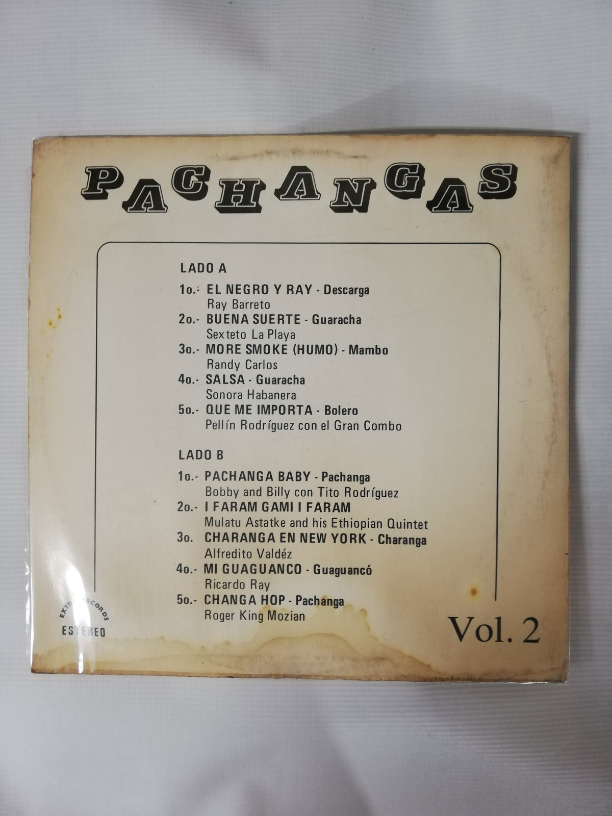LP PACHANGAS - PACHANGAS VOL. 2