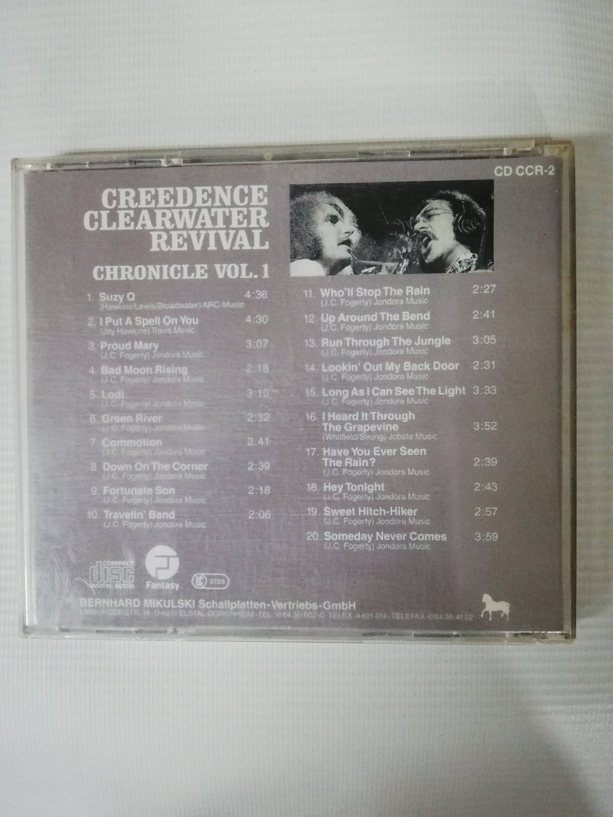 CD CREDENCE CLEARWATER REVIVAL - CHRONICLES VOL. 1
