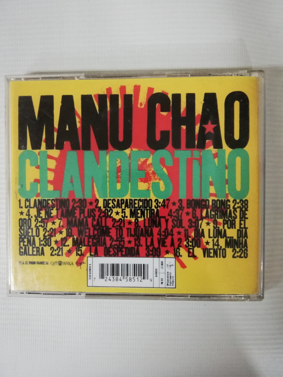 CD MANU CHAU - CLANDESTINO