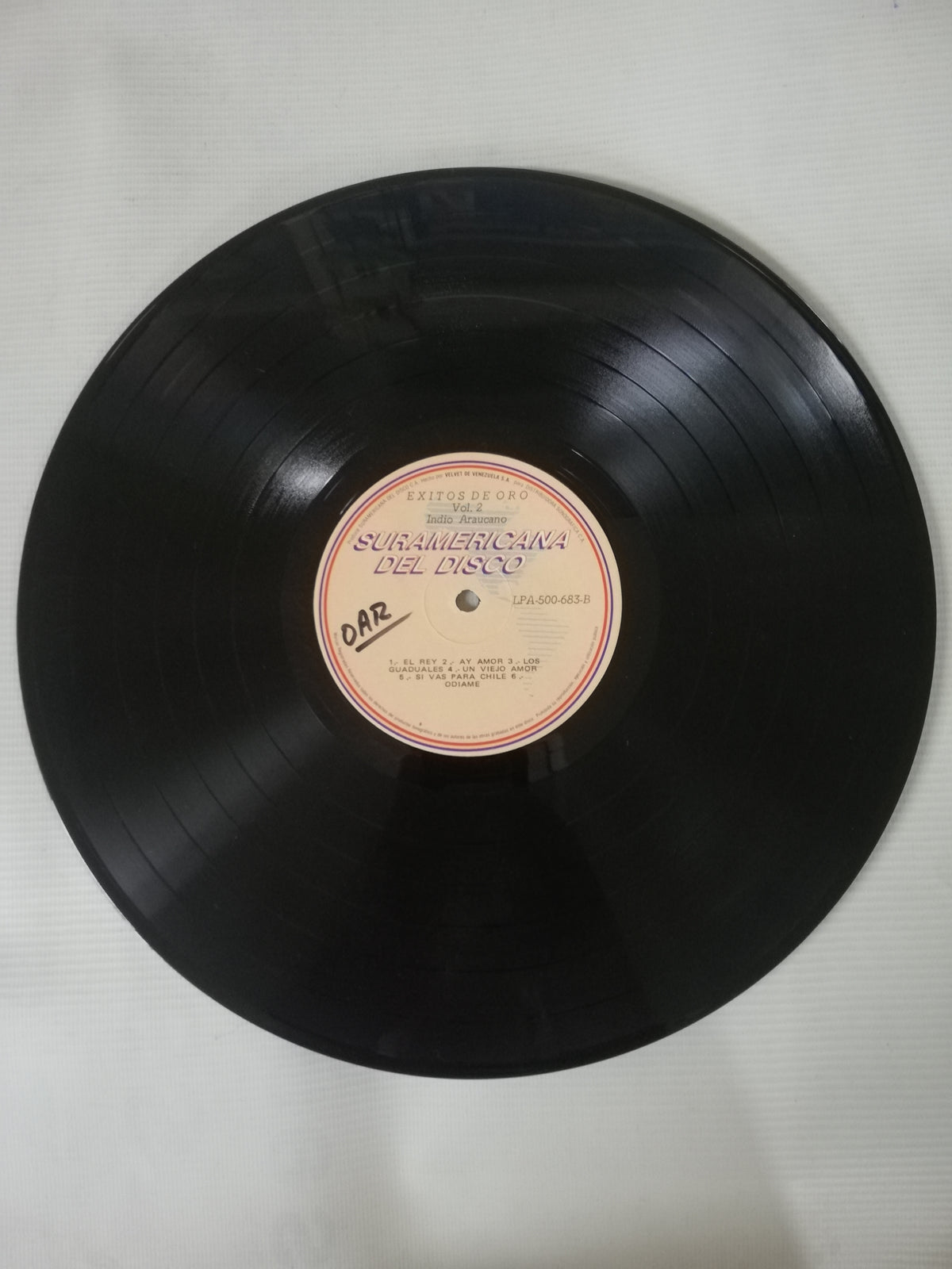 LP EL INDIO ARAUCANO - EXITOS DE ORO VOL. 2