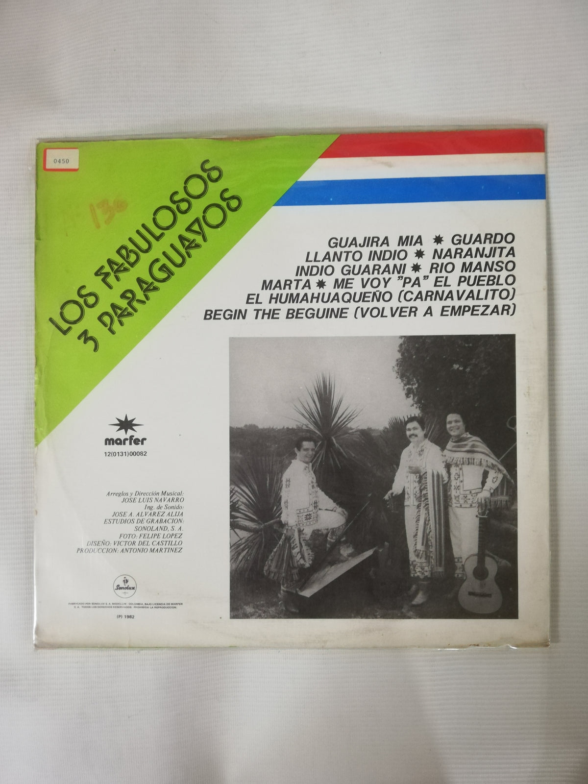 LP LOS FABULOSOS 3 PARAGUAYOS - BEGUIN THE BEGUINE