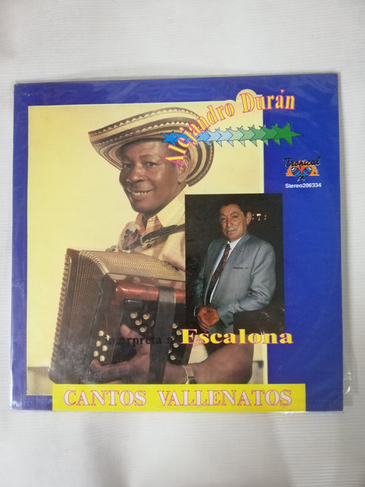 LP ALEJANDRO DURÁN - ALEJANDRO DURÁN INTERPRETA A ESCALONA CANTOS VALLENATOS